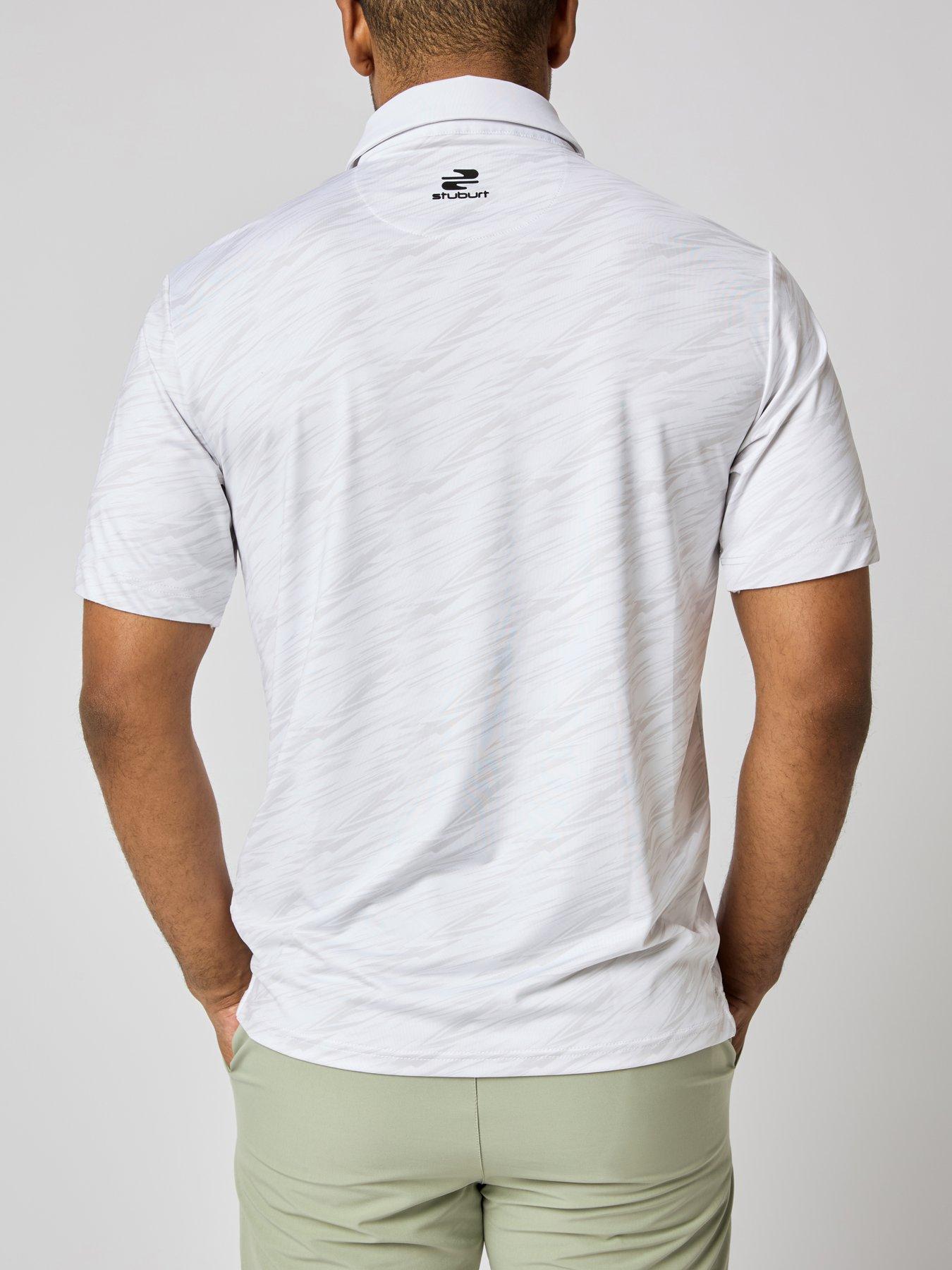 Image 4 of 4 of Stuburt Mens Golf Alicante Polo - White