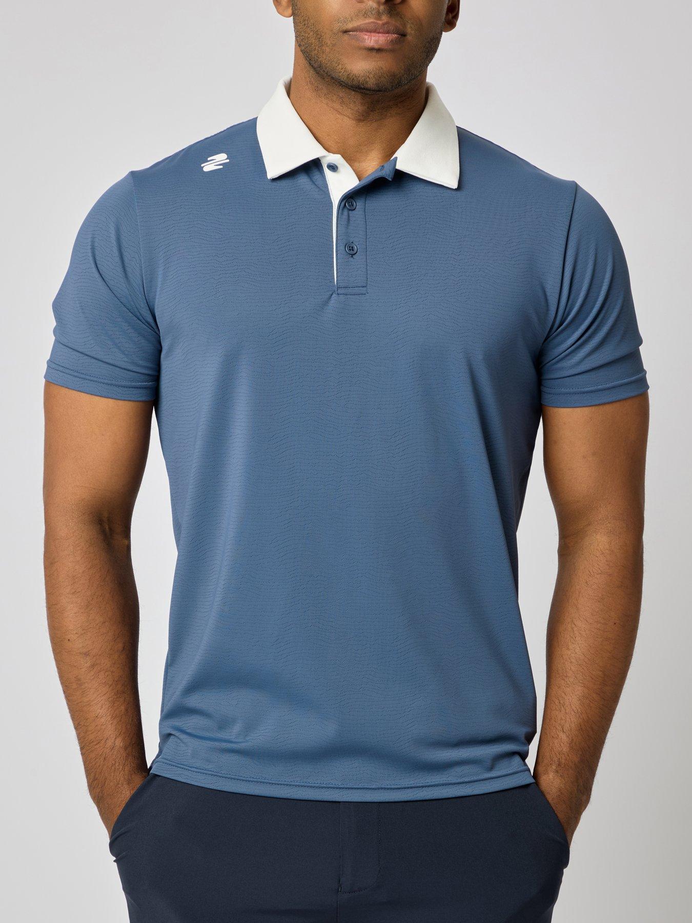 Stuburt Mens Golf Lit Polo - Blue