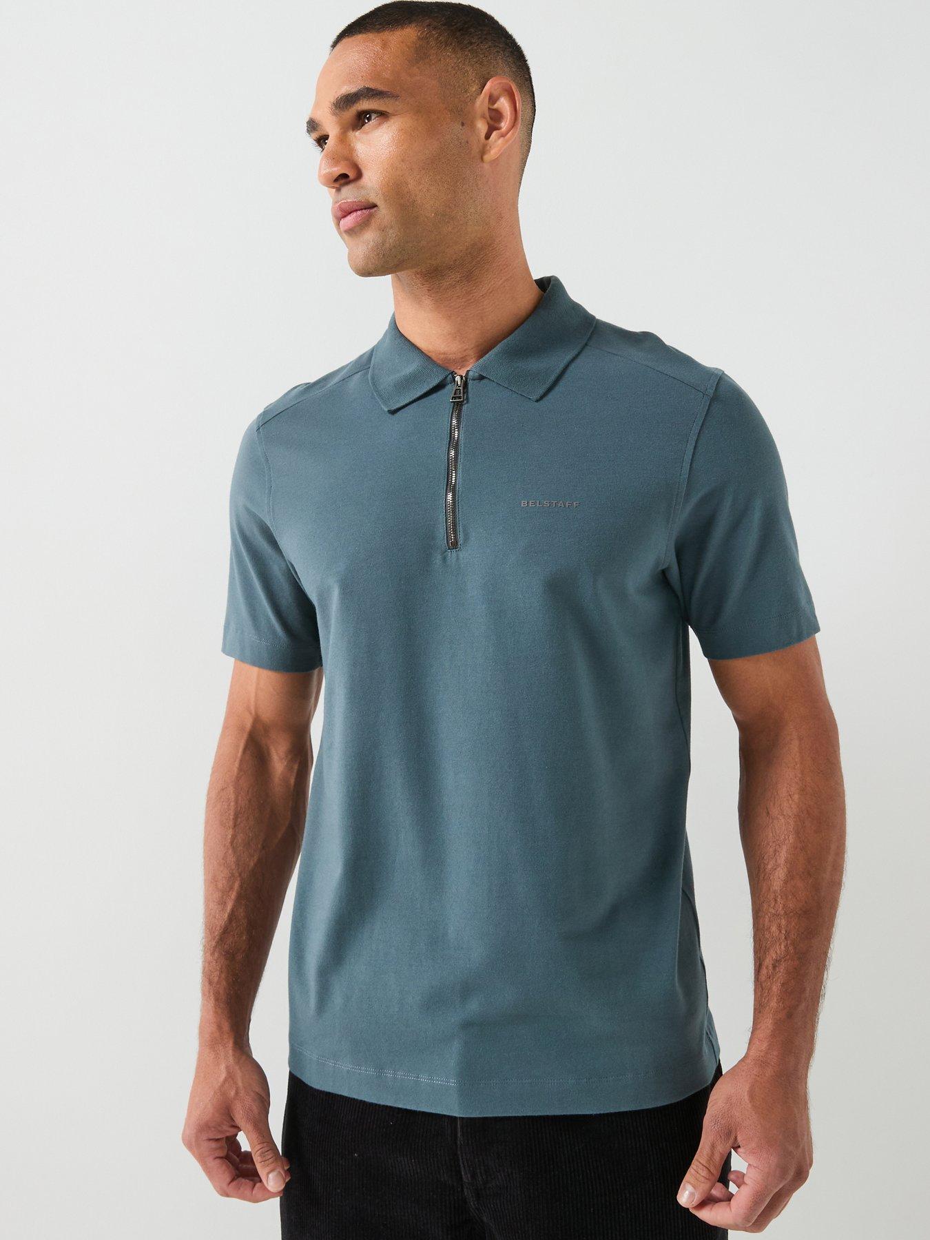 Belstaff Alloy Polo Cotton Jersey - Blue