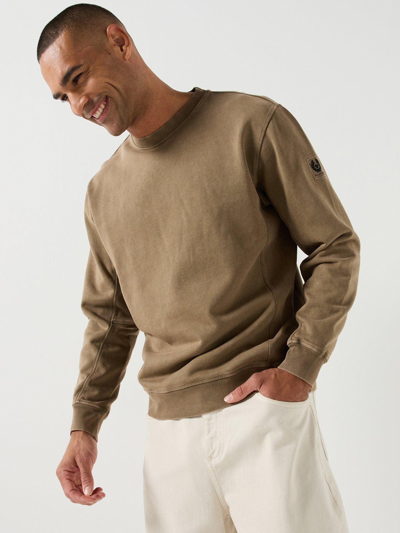 Belstaff Belstaff Valley Garment Dye Crew Sweat - Khaki