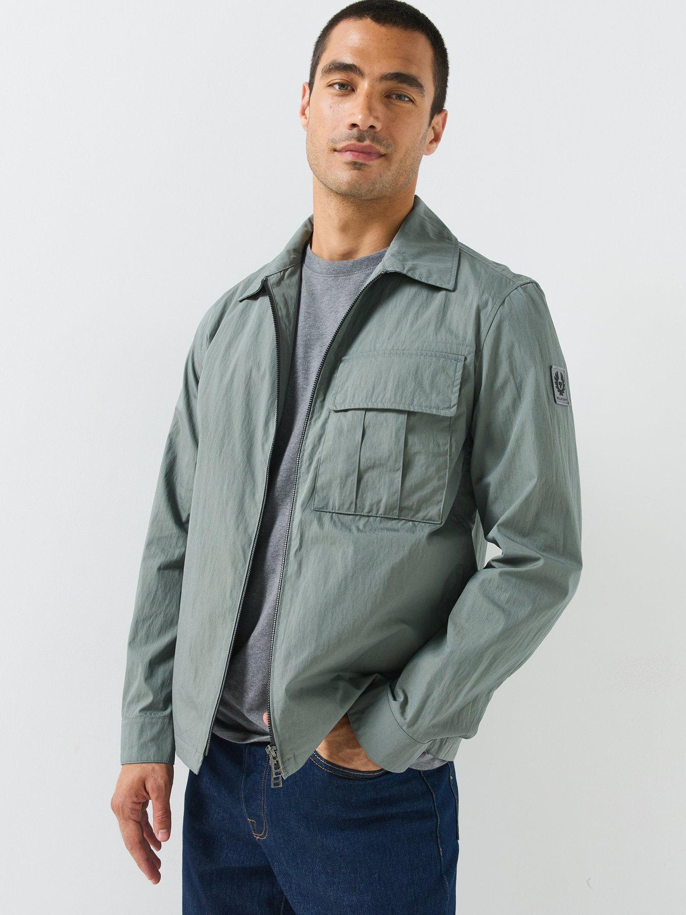 Belstaff Belstaff Cargo Cotton Zip Overshirt - Grey