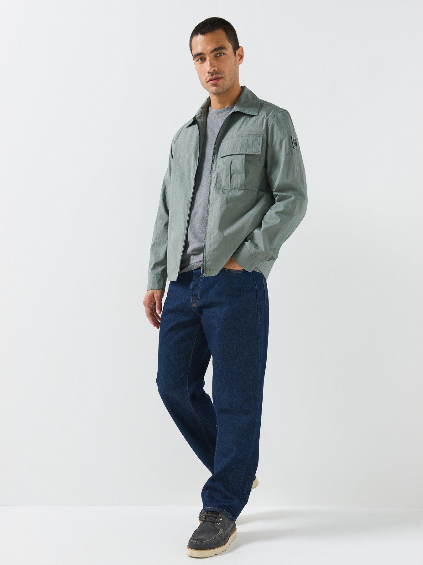 Image 3 of 6 of Belstaff Men's Container Hooded Zip Overshirt - Grey