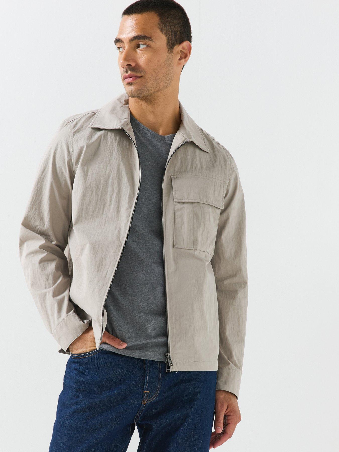 Belstaff Belstaff Cargo Cotton Zip Overshirt - Light Beige