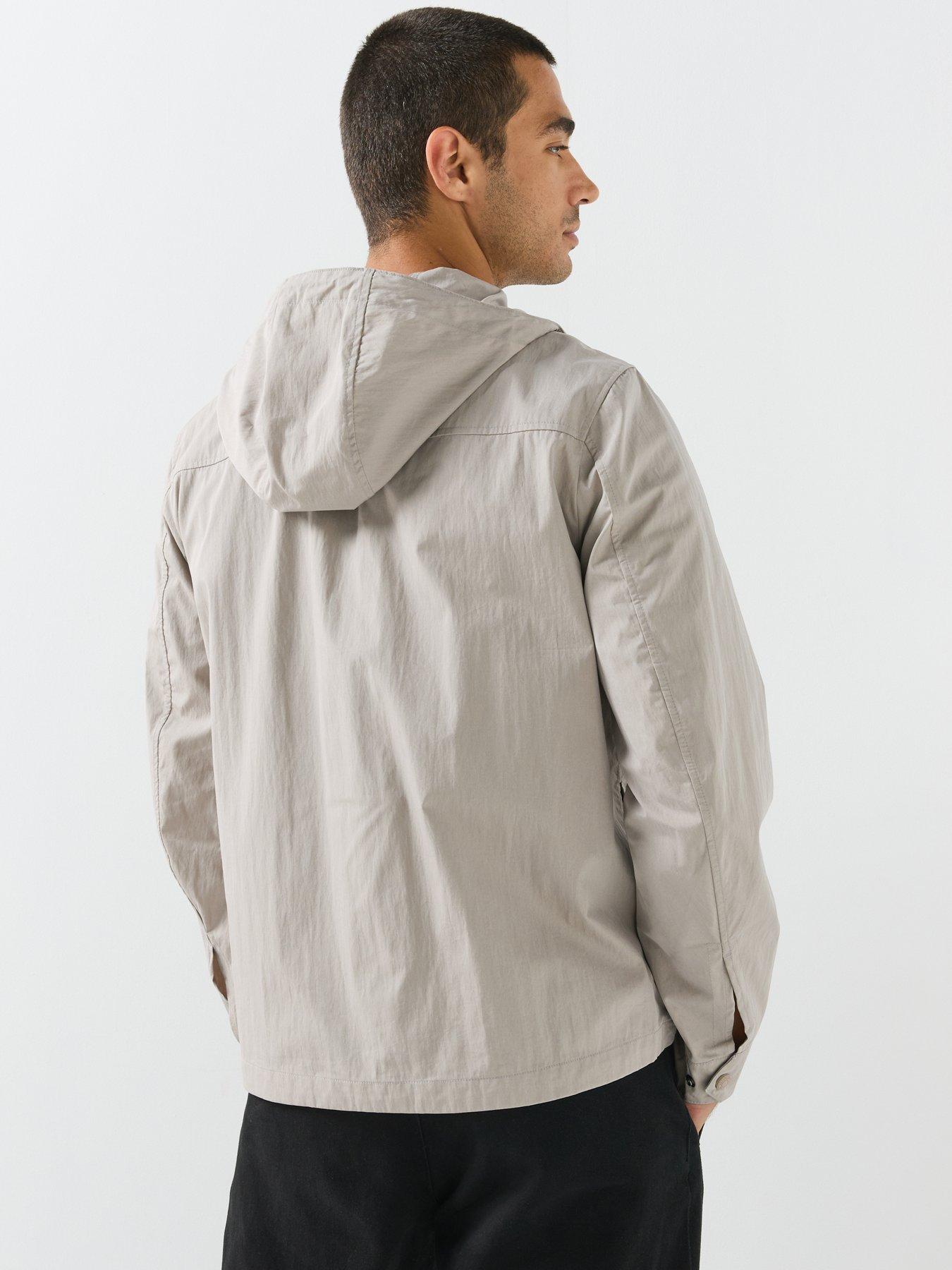 Image 2 of 6 of Belstaff Belstaff Container Hooded Zip Overshirt - Light Beige