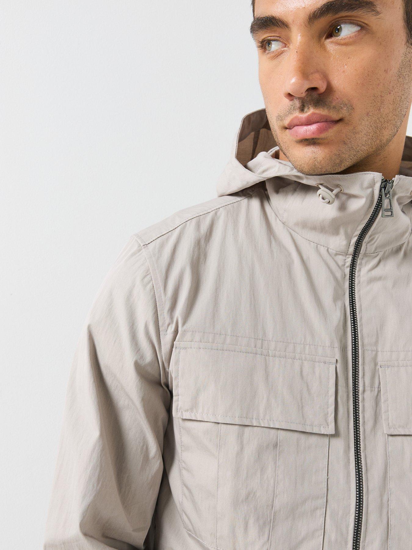 Image 6 of 6 of Belstaff Belstaff Container Hooded Zip Overshirt - Light Beige