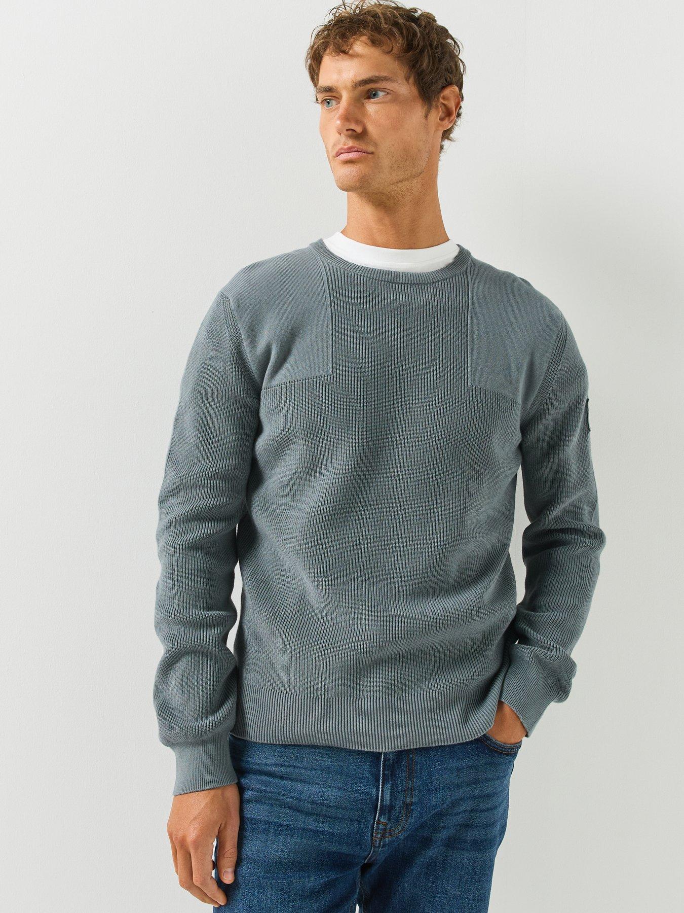 Belstaff Belstaff Commander Cotton Crew Neck Knitted Jumper - Grey