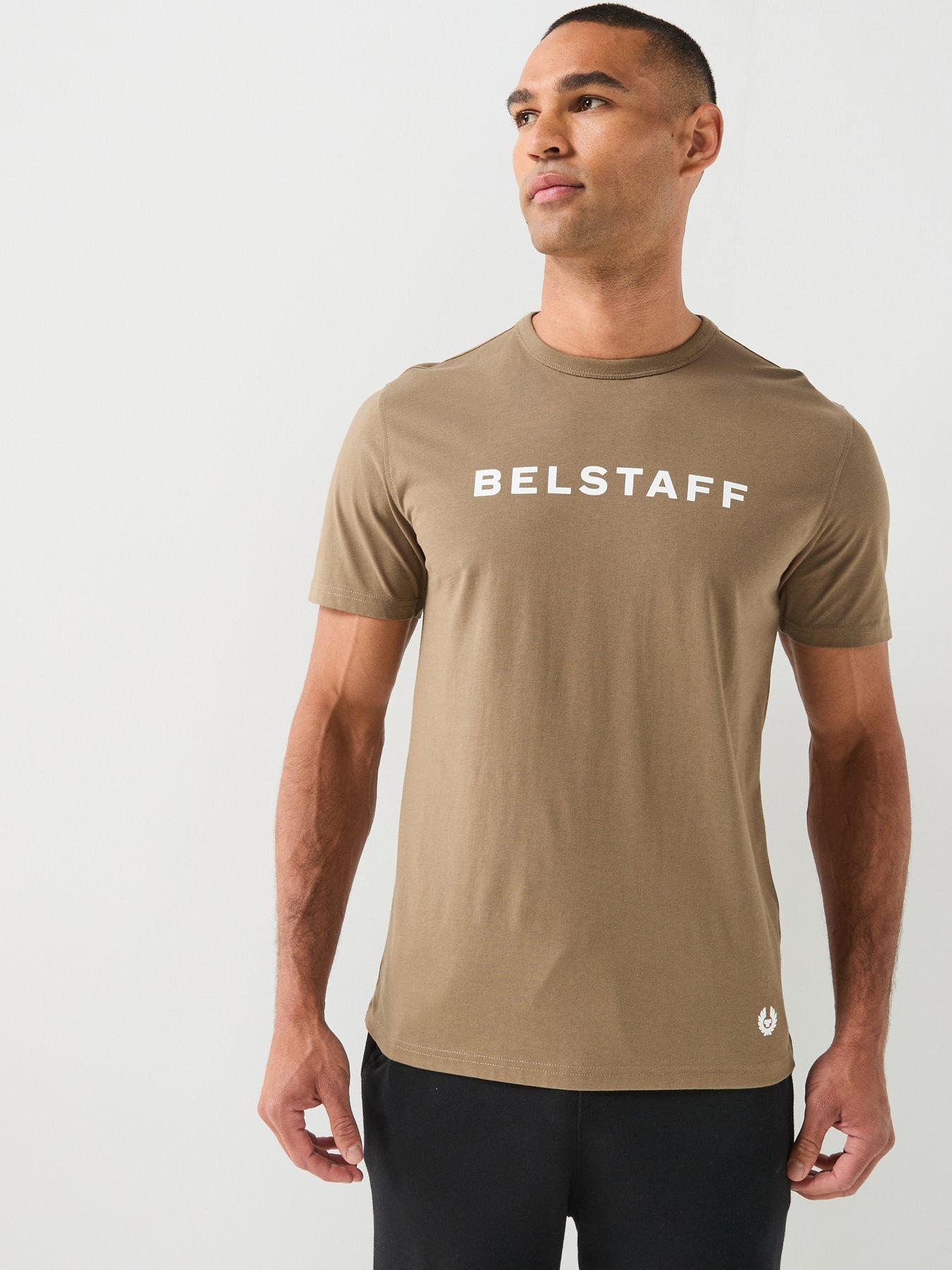 Belstaff Linear Logo T-Shirt - Khaki