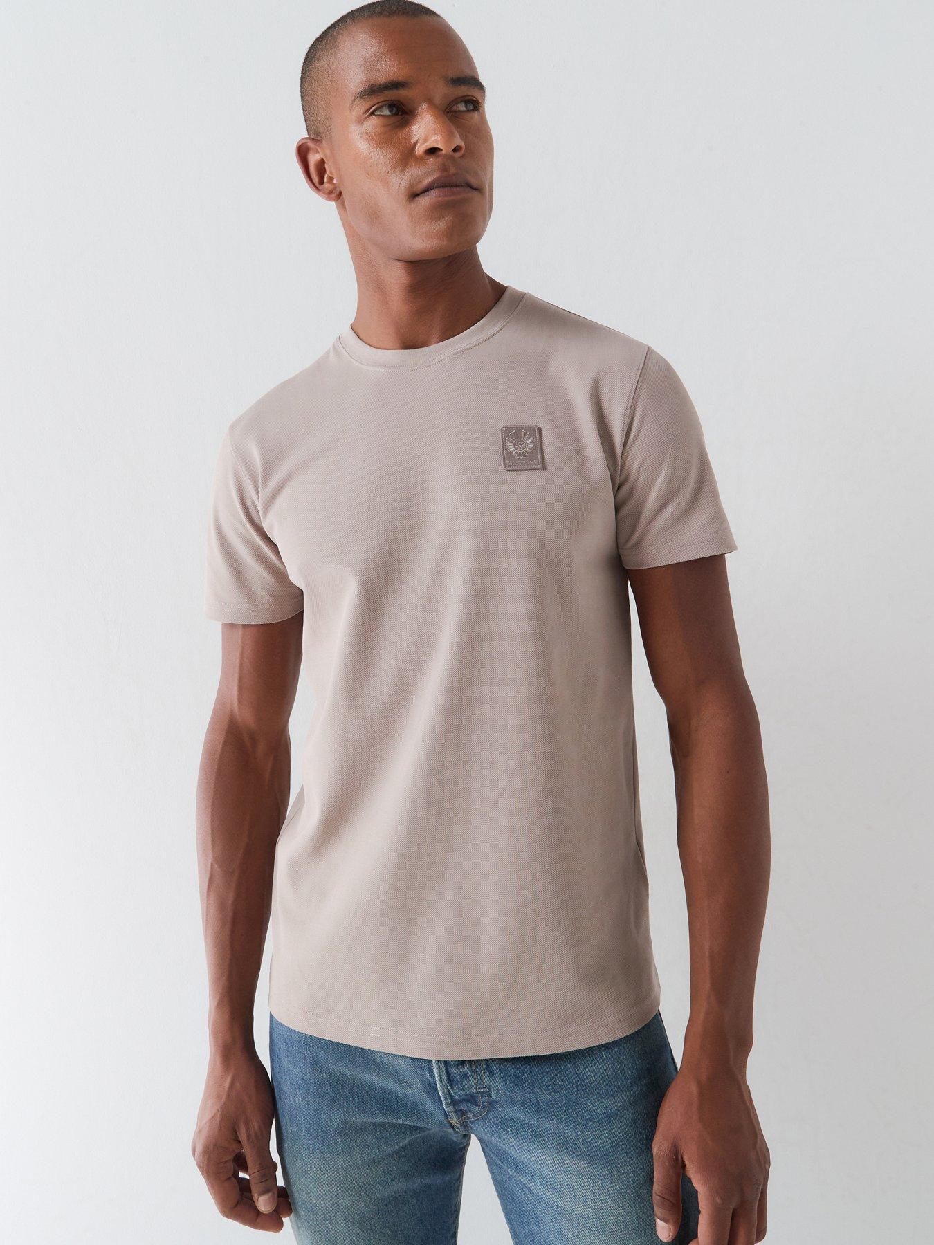 Belstaff Curator Pique T-Shirt - Light Beige