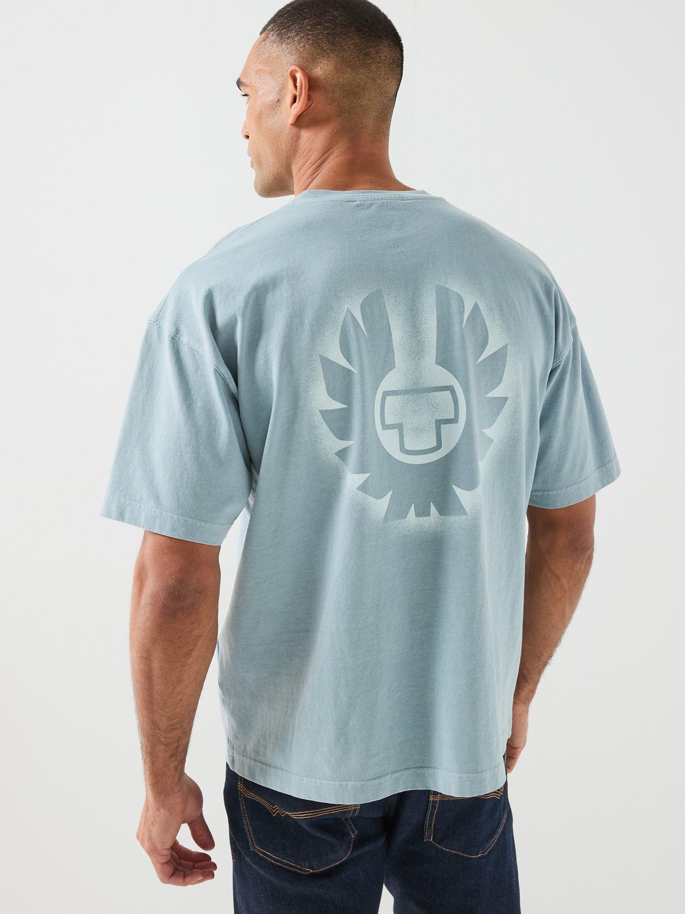 Image 2 of 5 of Belstaff Competition Momentum Graphic T-Shirt - Light Blue