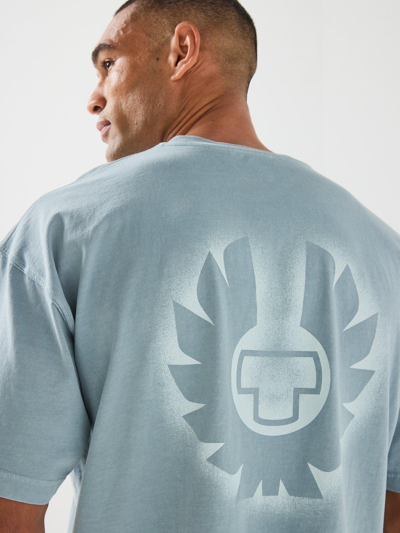 Image 4 of 5 of Belstaff Competition Momentum Graphic T-Shirt - Light Blue