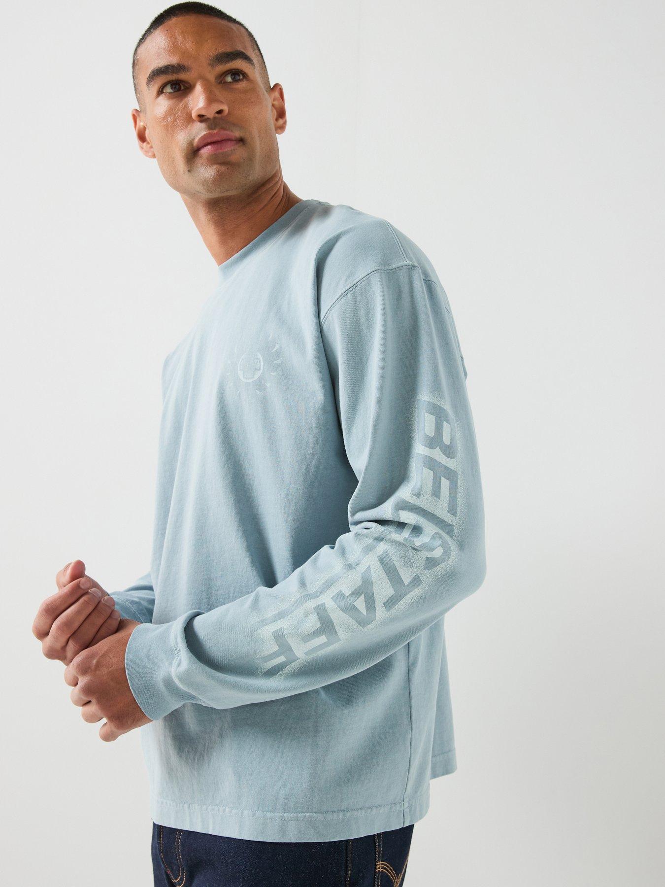 Belstaff Competition Long Sleeve T-Shirt - Light Blue