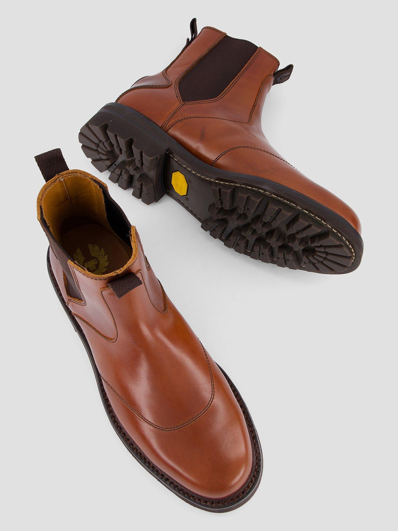 Image 3 of 7 of Belstaff Belstaff Munro Leather Chelsea Boots - Brown