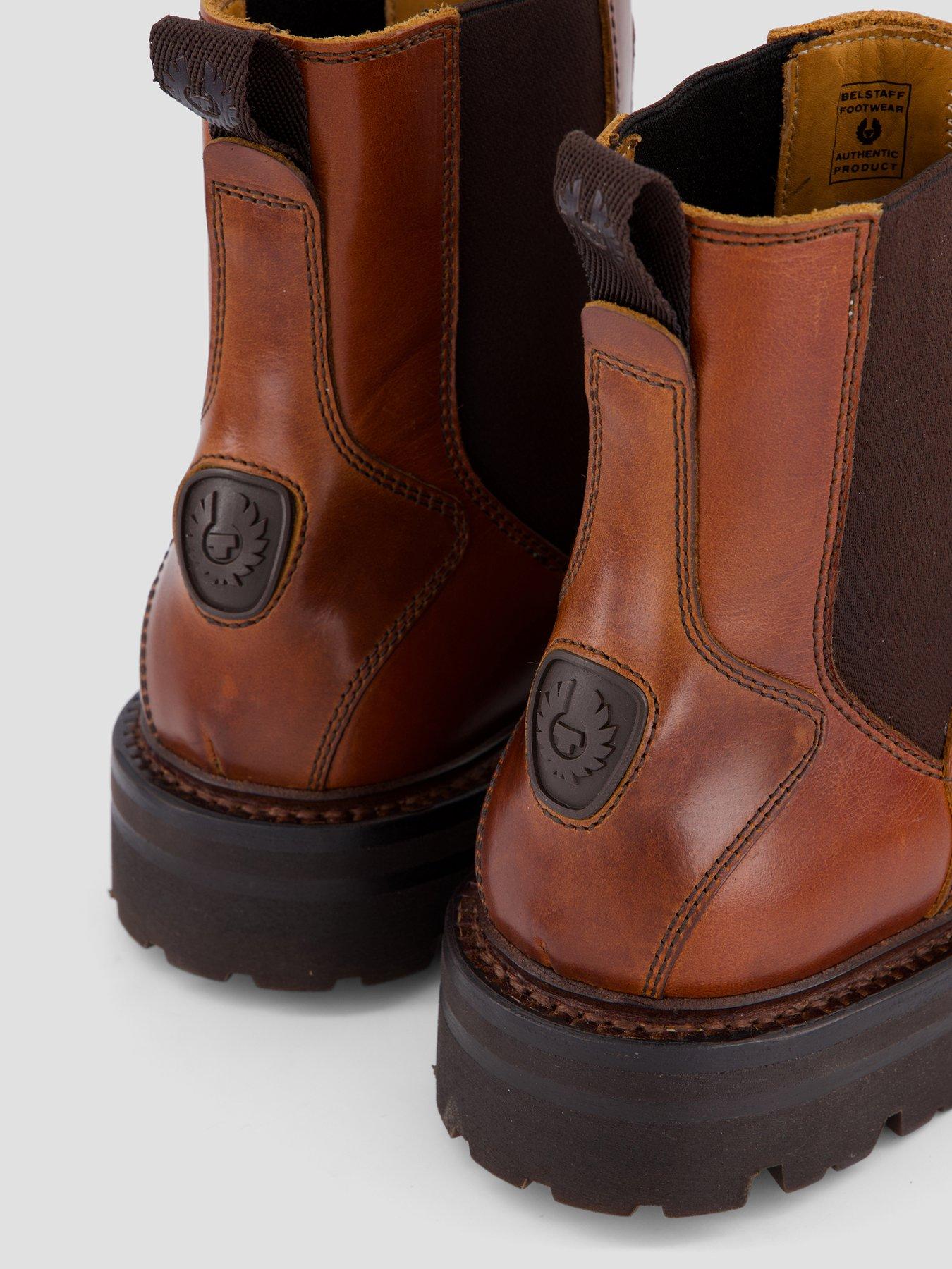 Image 5 of 7 of Belstaff Belstaff Munro Leather Chelsea Boots - Brown