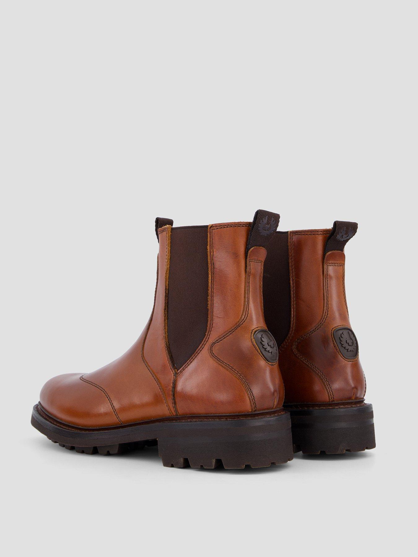 Image 6 of 7 of Belstaff Belstaff Munro Leather Chelsea Boots - Brown