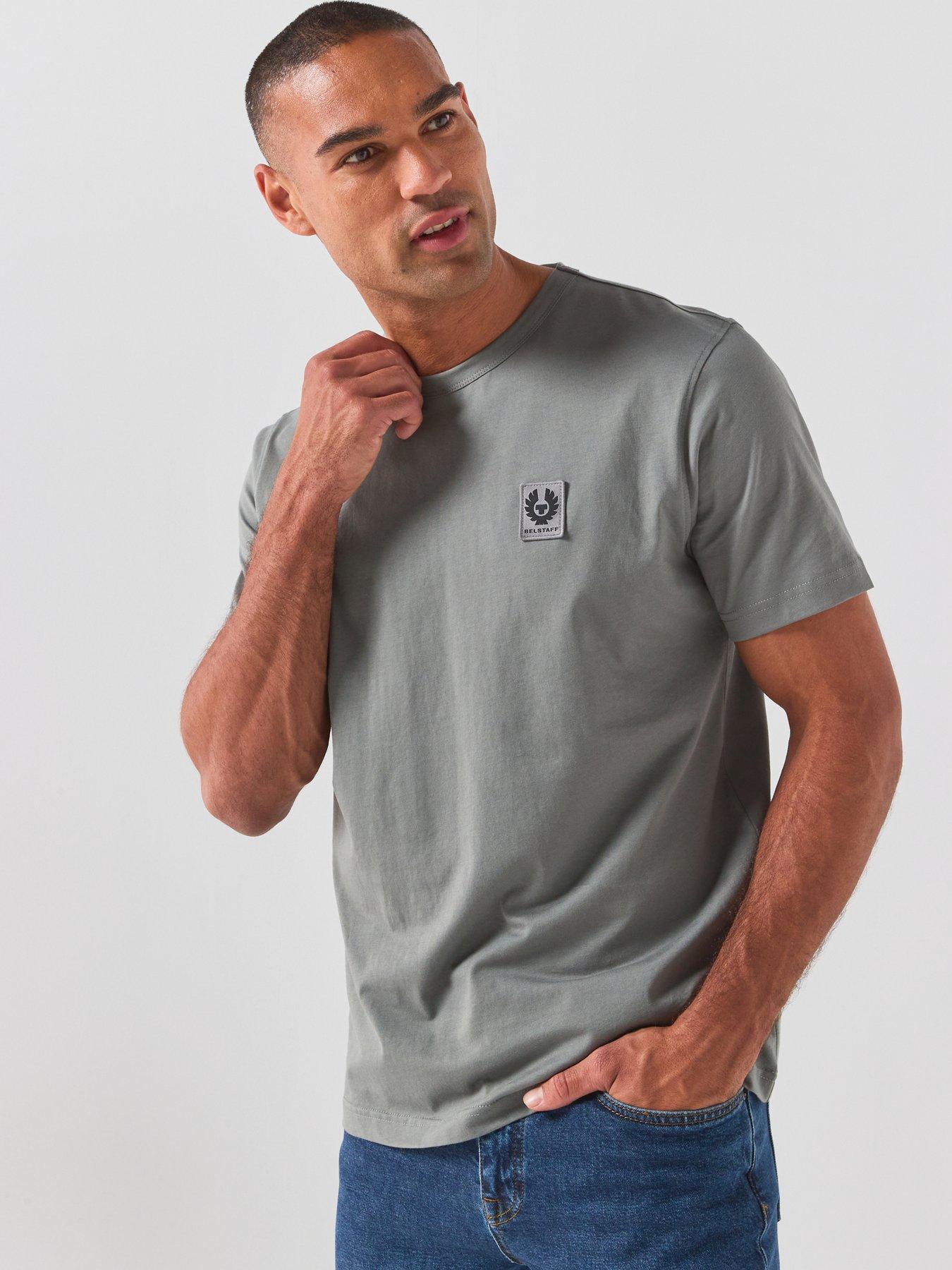 Belstaff Belstaff Left Chest Patch Logo Regular Fit T-shirt - Grey