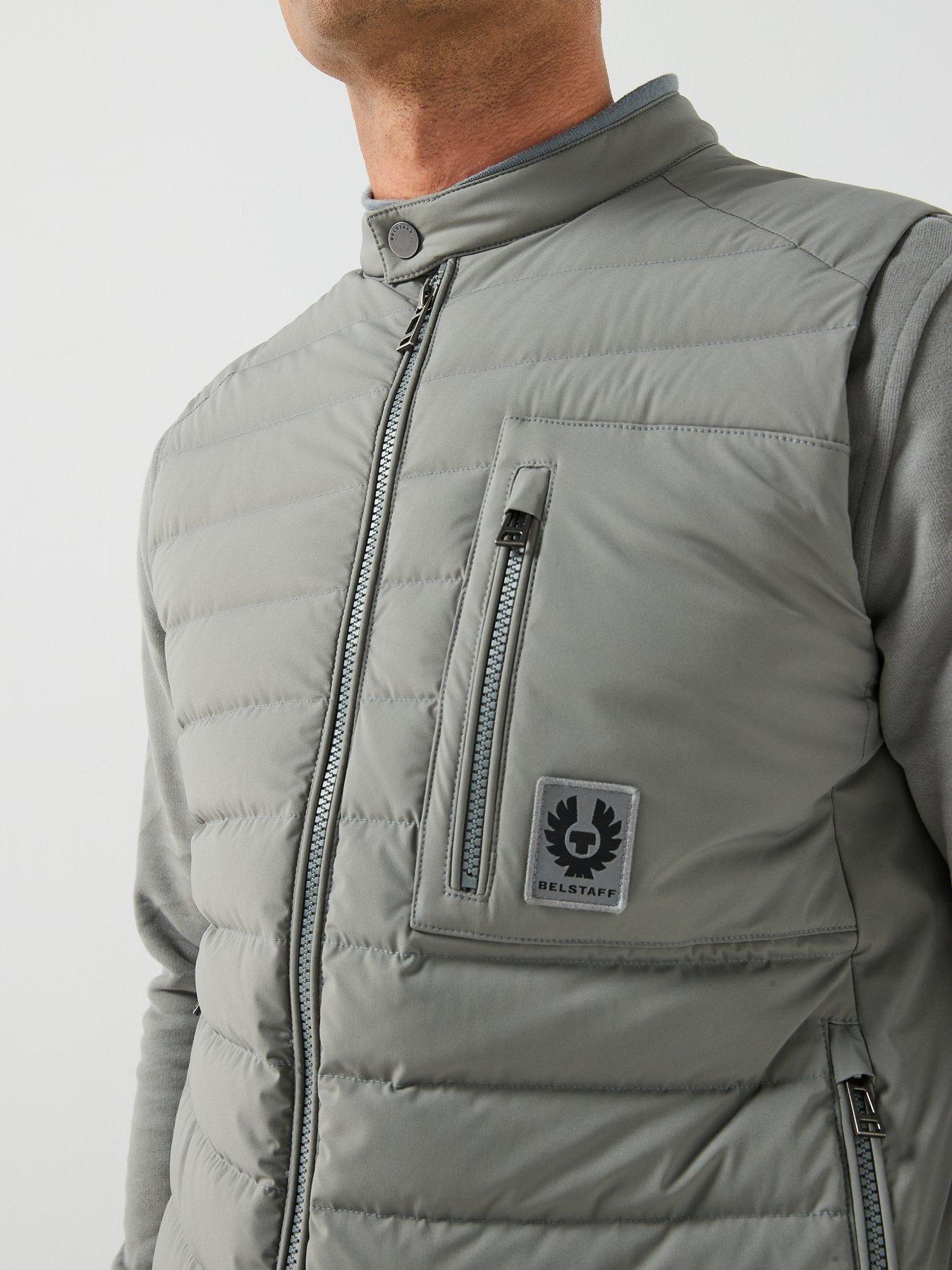 Image 4 of 5 of Belstaff Chassis Padded Gilet - Grey