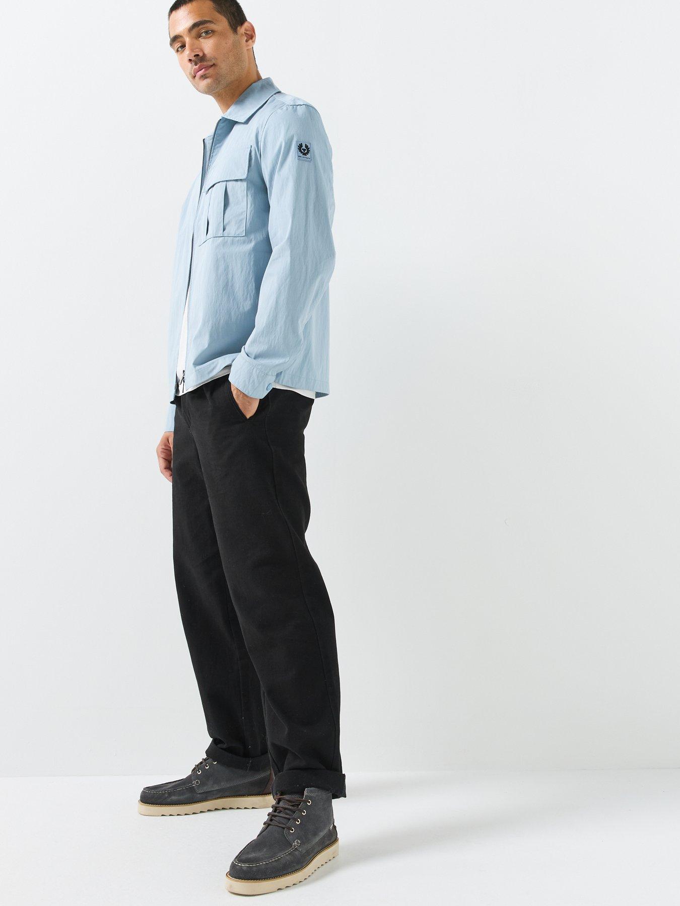 Image 3 of 6 of Belstaff Men's Cargo Overshirt - Light Blue