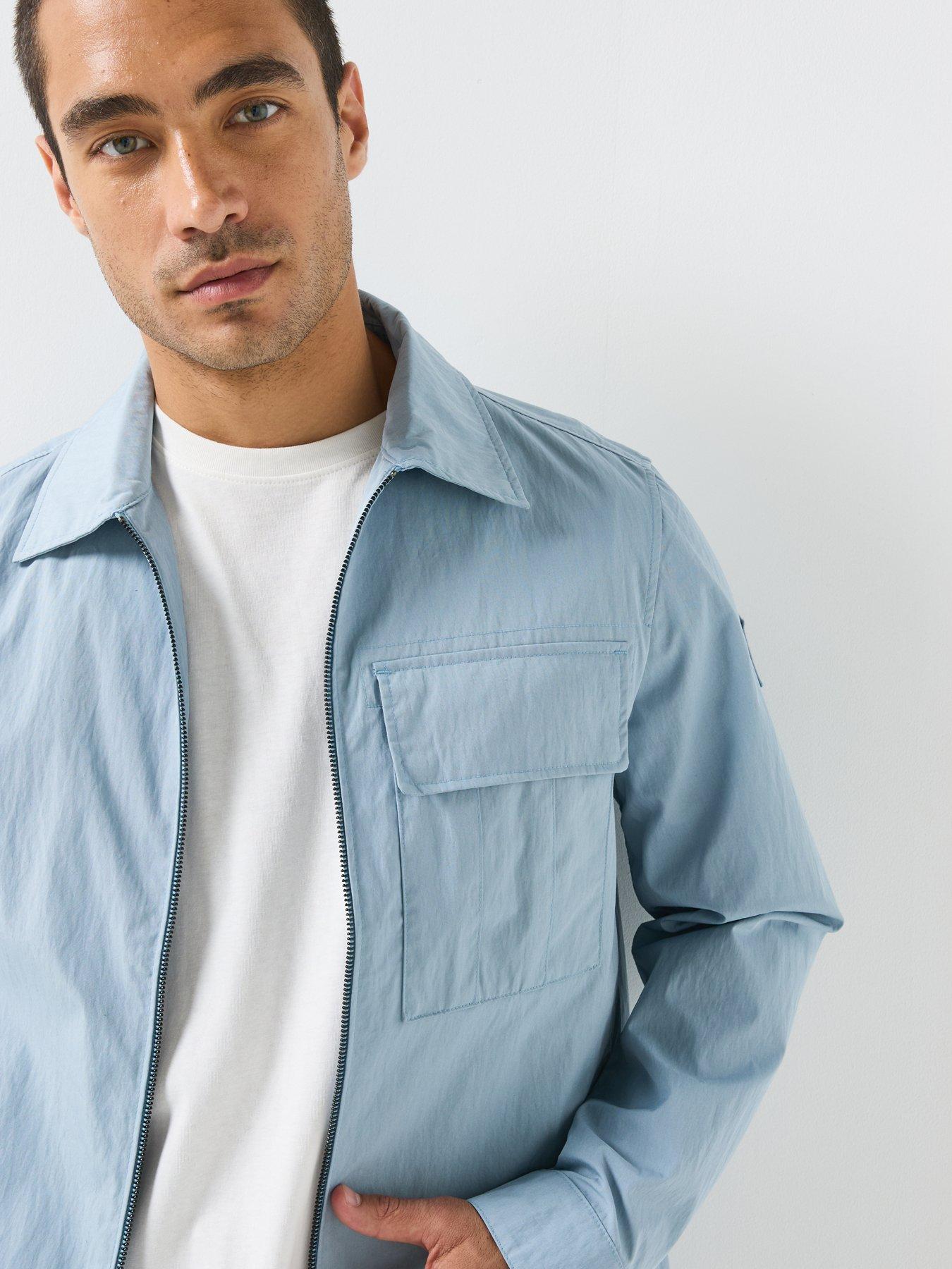 Image 6 of 6 of Belstaff Men's Cargo Overshirt - Light Blue