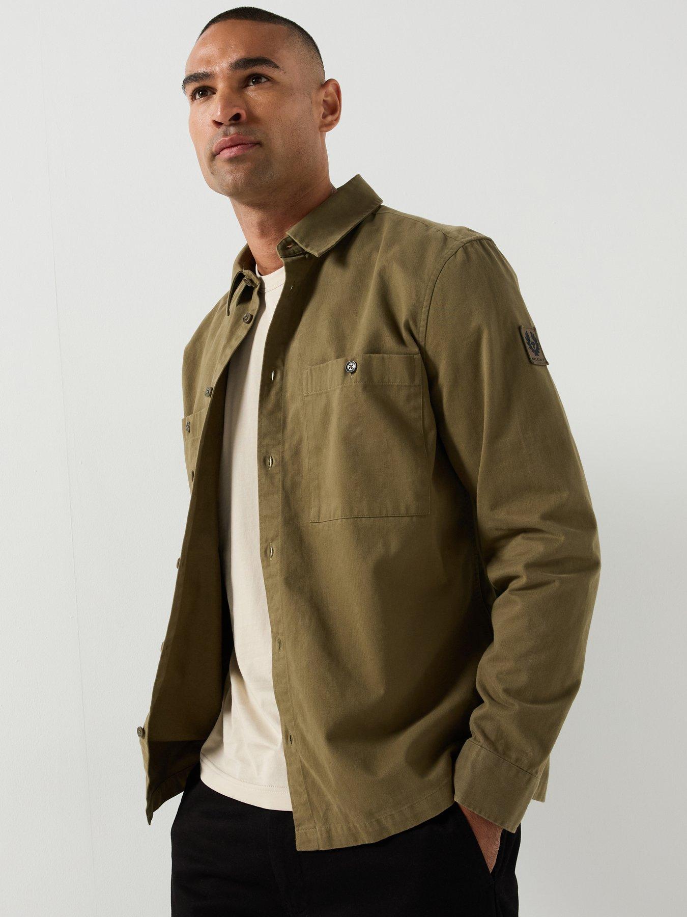 Belstaff Belstaff Outpost Cotton Herringbone Overshirt - Green