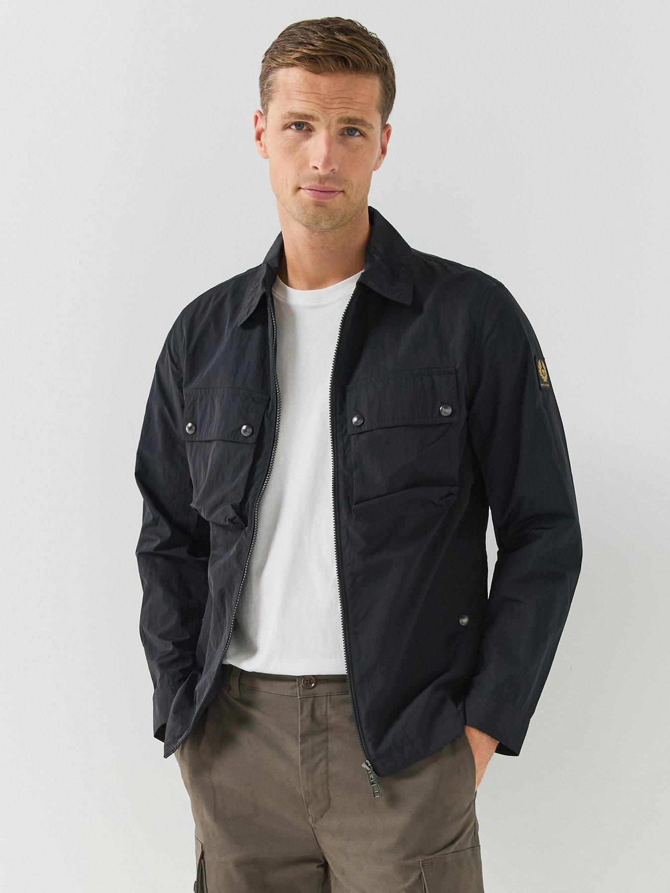 Image 1 of 6 of Belstaff Belstaff Tourer Zip Overshirt - Black
