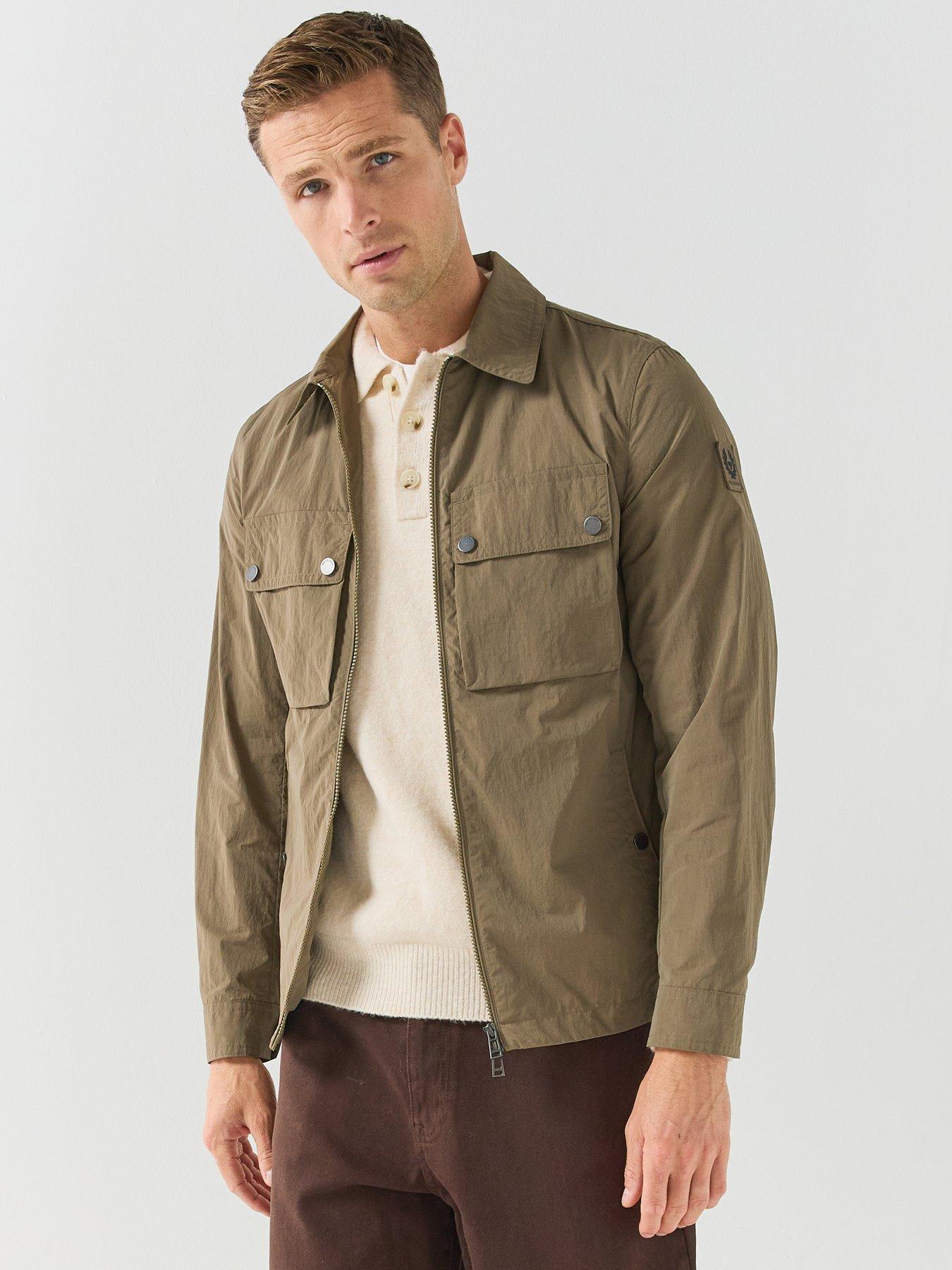 Image 1 of 6 of Belstaff Belstaff Tourer Zip Overshirt - Khaki