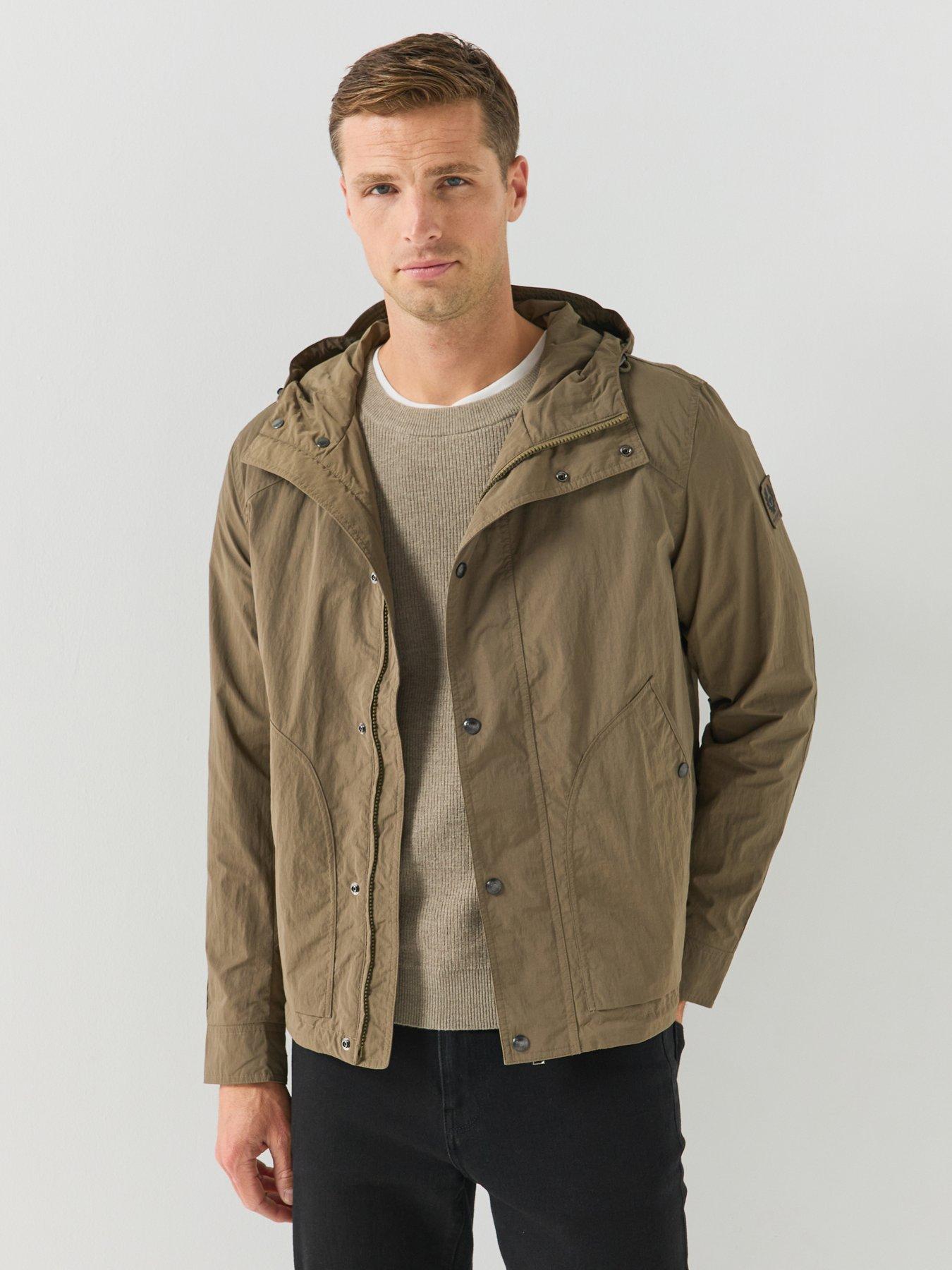 Image 1 of 6 of Belstaff Belstaff Marsh Hooded Jacket - Khaki