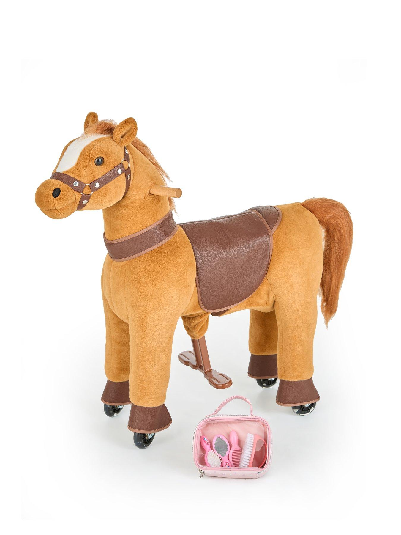 Image 2 of 8 of Mechanical Galloping Ride-On Pony Ride-On Toy - Brown