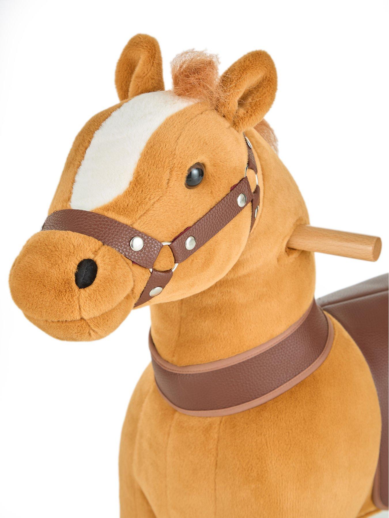 Image 4 of 8 of Mechanical Galloping Ride-On Pony Ride-On Toy - Brown