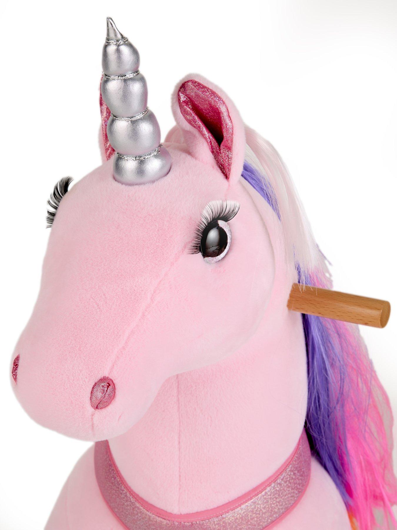 Image 4 of 8 of Magical Unicorn Ride-On Toy - Pink
