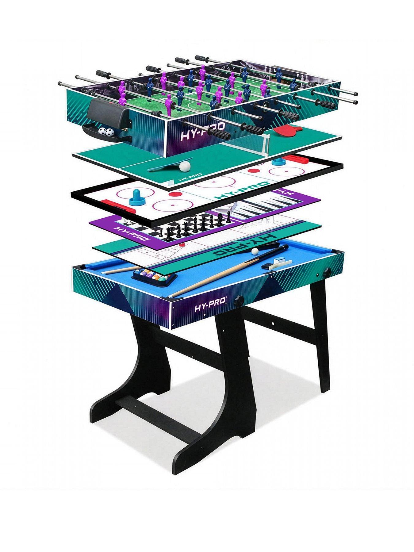 Image 1 of 7 of Hy-Pro 12-In-1 Folding Multi Games Table - 4ft