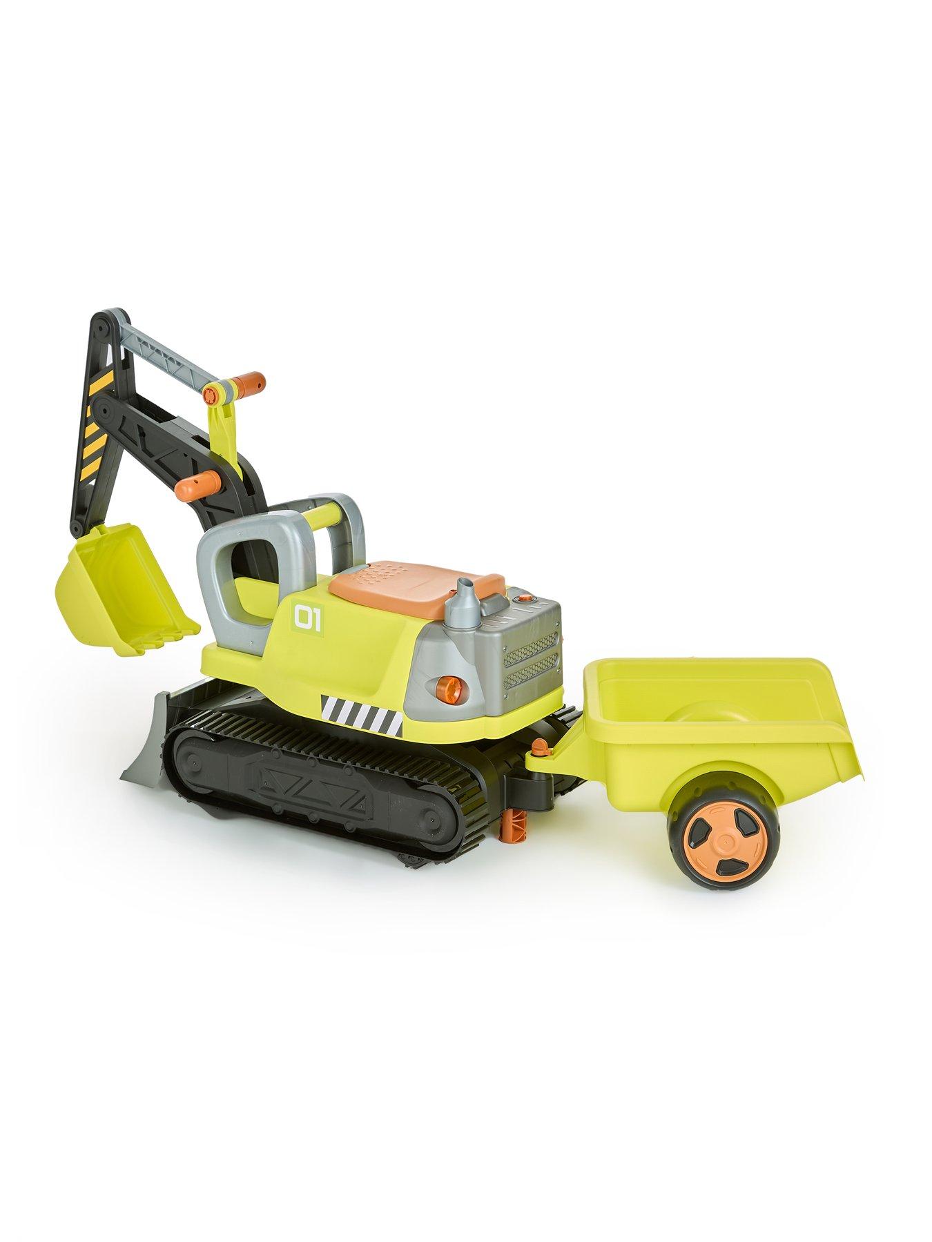 Image 4 of 7 of Working Hydraulic Arm Foot To Floor Ride-On Digger