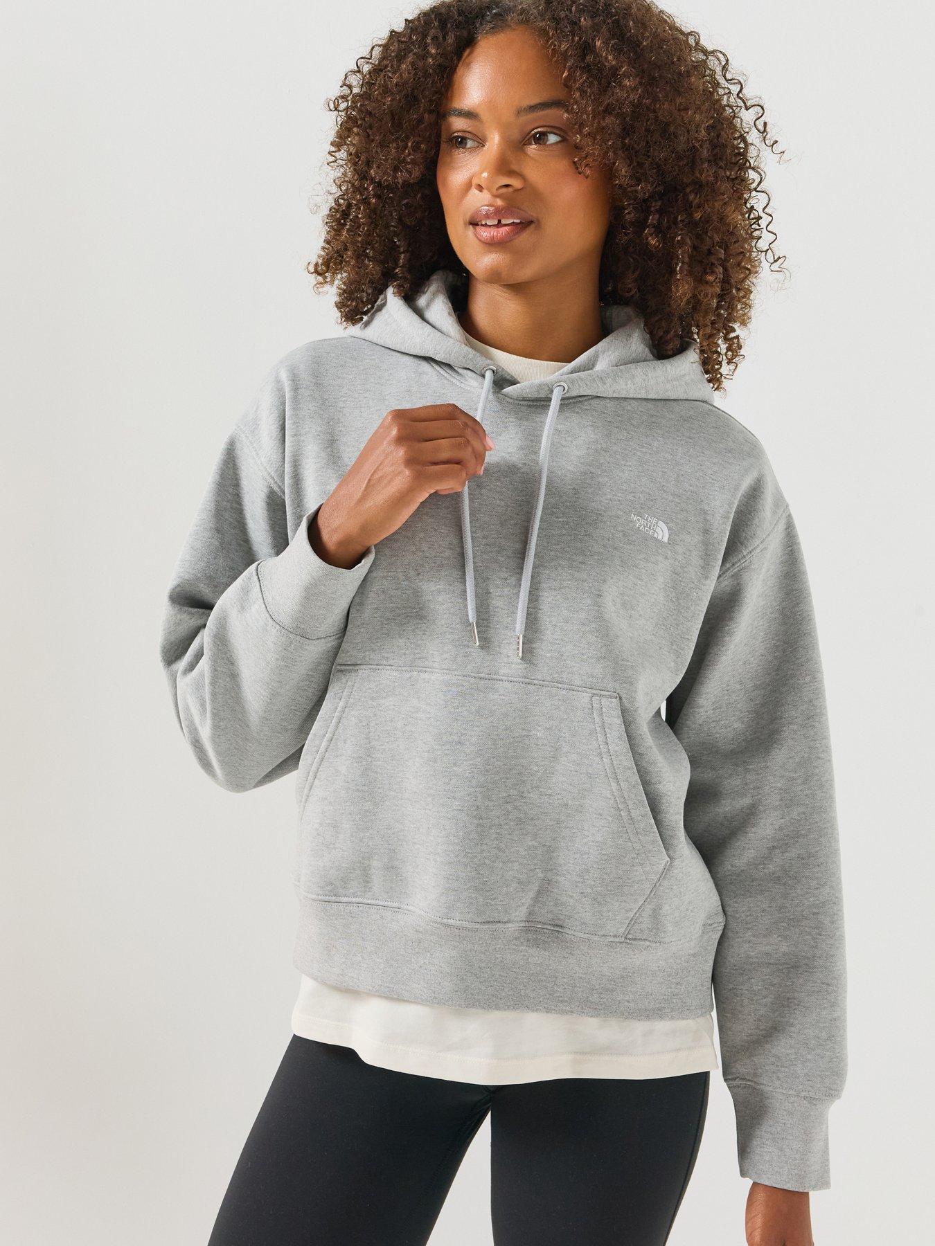 Image 1 of 5 of The North Face Women&rsquo;s TNF&trade; Essential Simple Dome Boxy Oversized Hoodie - TNF Pale Grey Heather