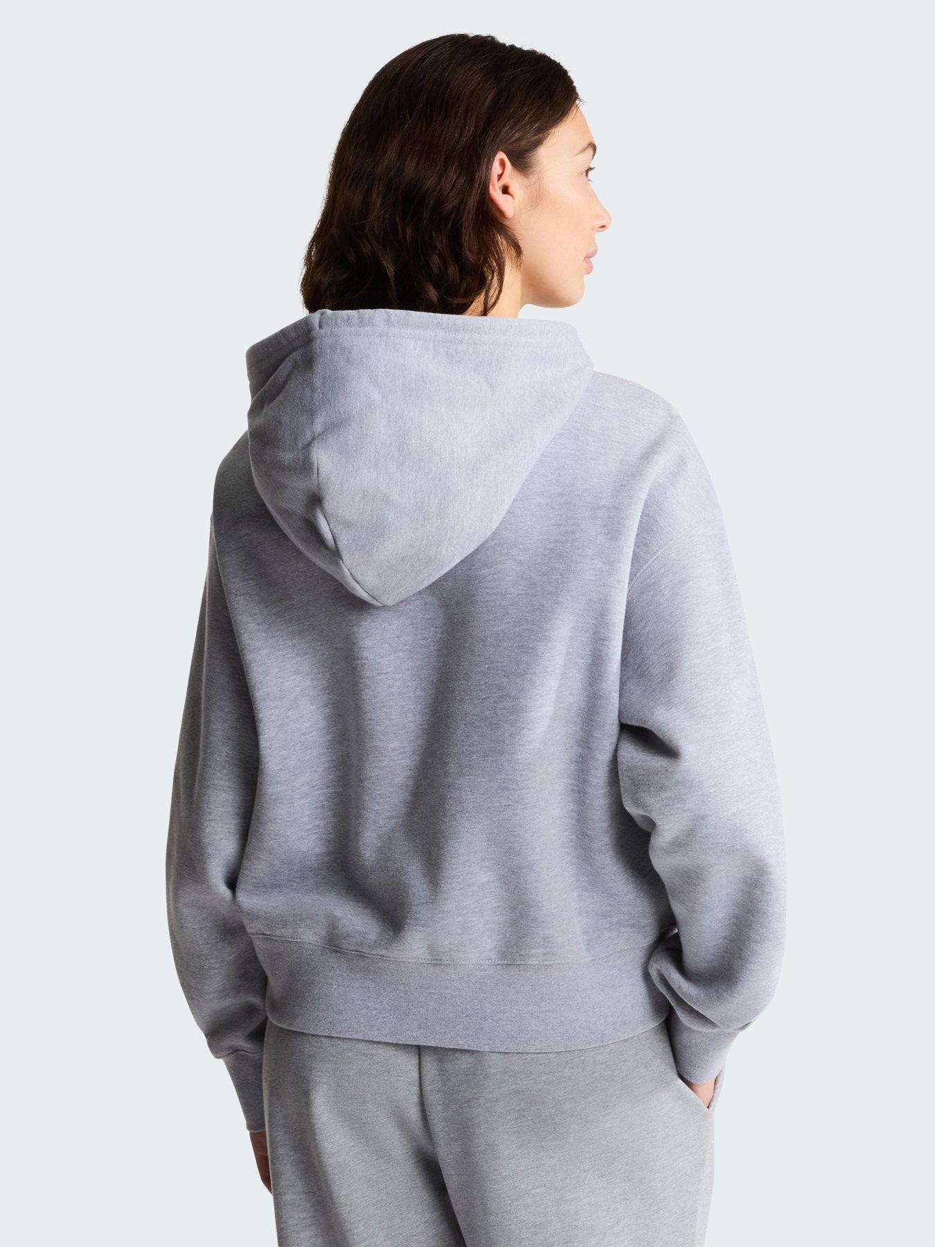 Image 2 of 5 of The North Face Women&rsquo;s TNF&trade; Essential Simple Dome Boxy Oversized Hoodie - TNF Pale Grey Heather
