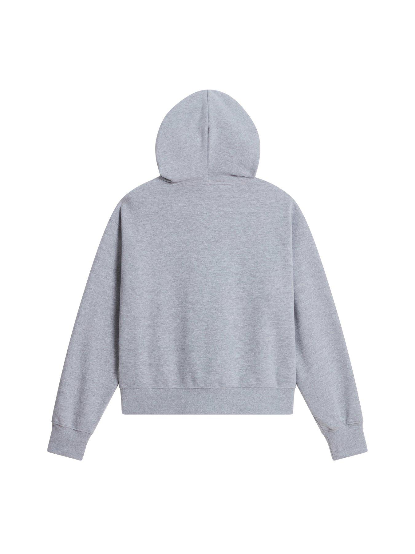 Image 5 of 5 of The North Face Women&rsquo;s TNF&trade; Essential Simple Dome Boxy Oversized Hoodie - TNF Pale Grey Heather