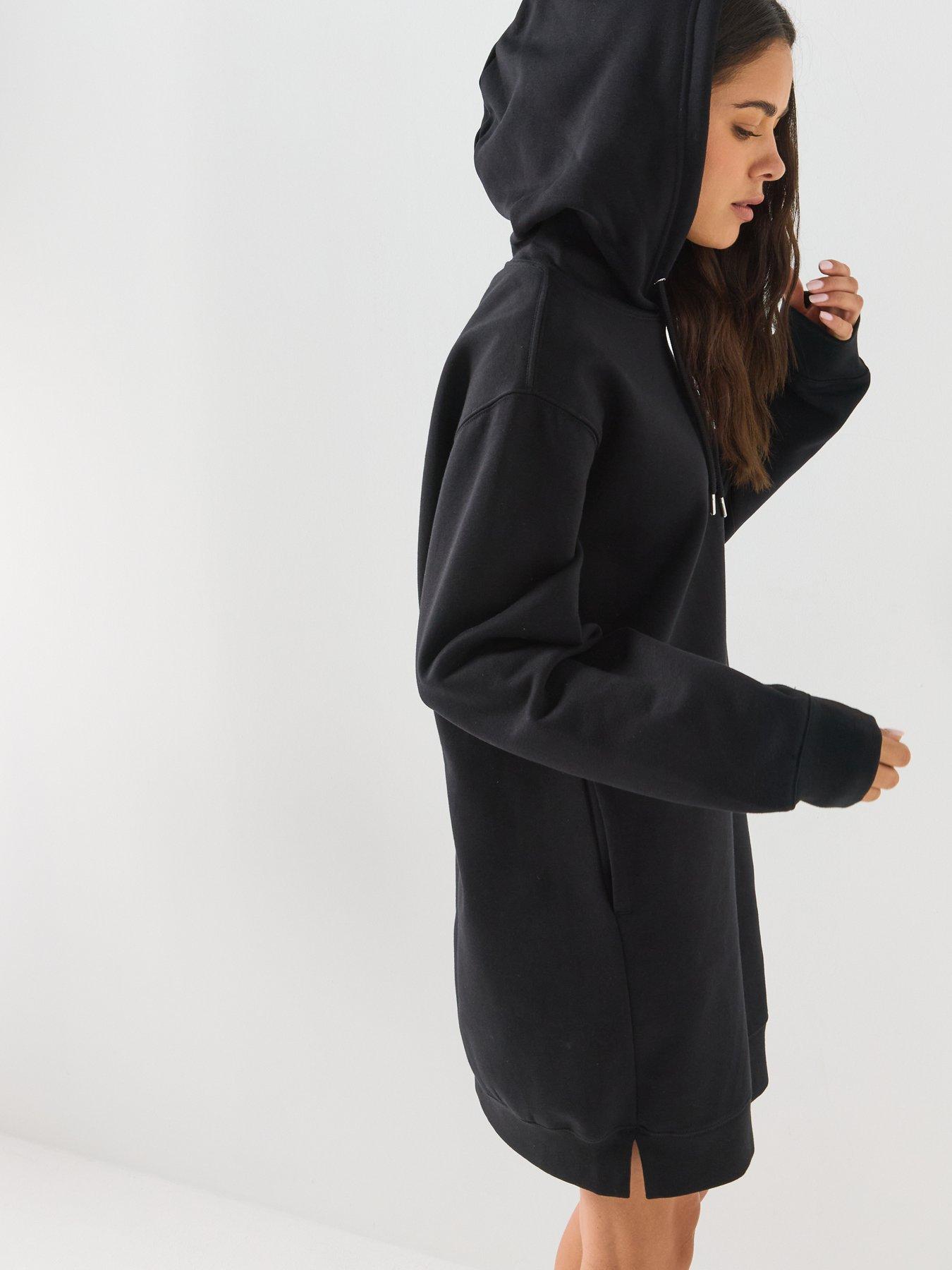 Image 5 of 6 of The North Face Womens Essential Relaxed Hooded Dress - Black