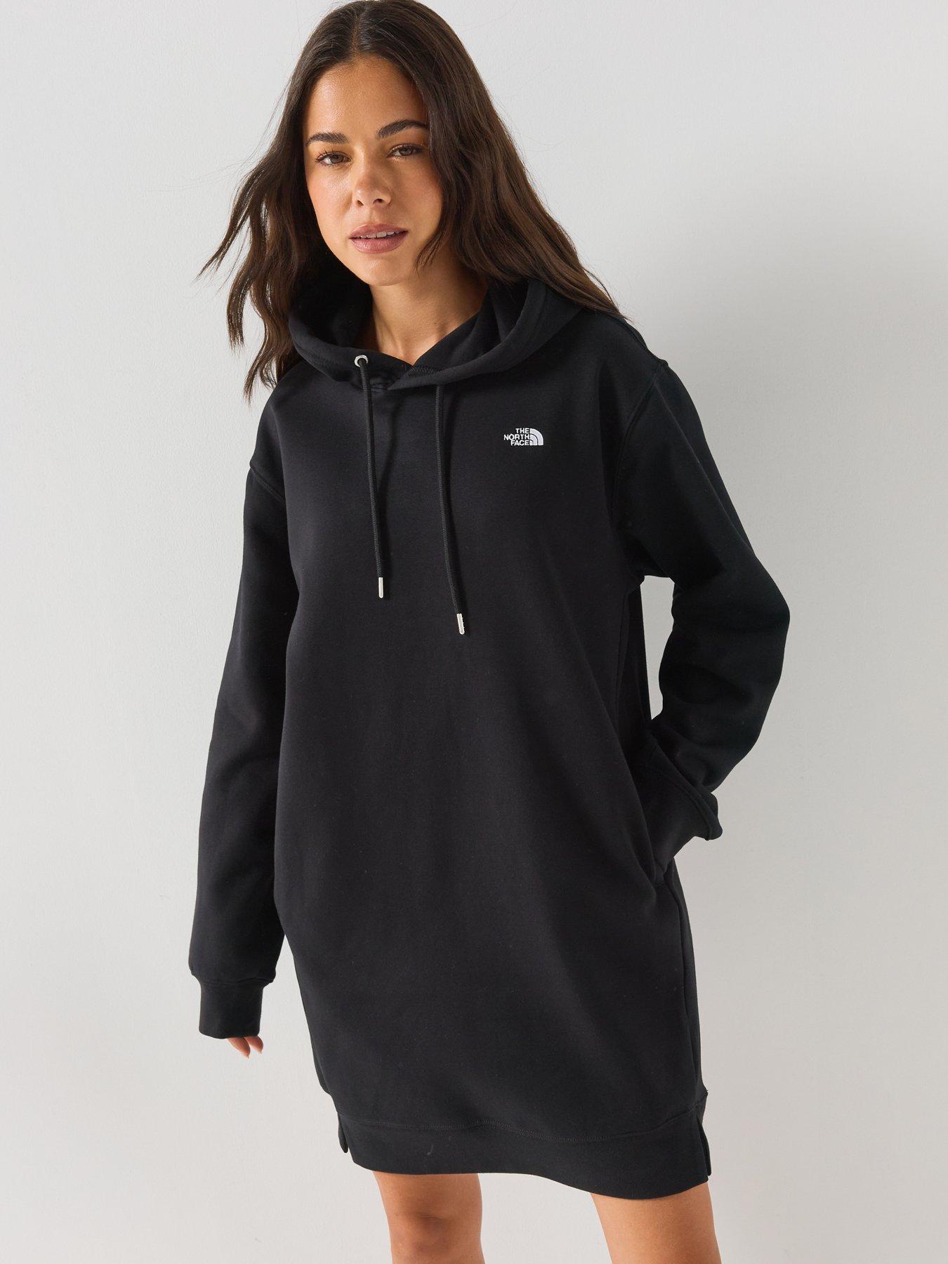 Image 6 of 6 of The North Face Womens Essential Relaxed Hooded Dress - Black