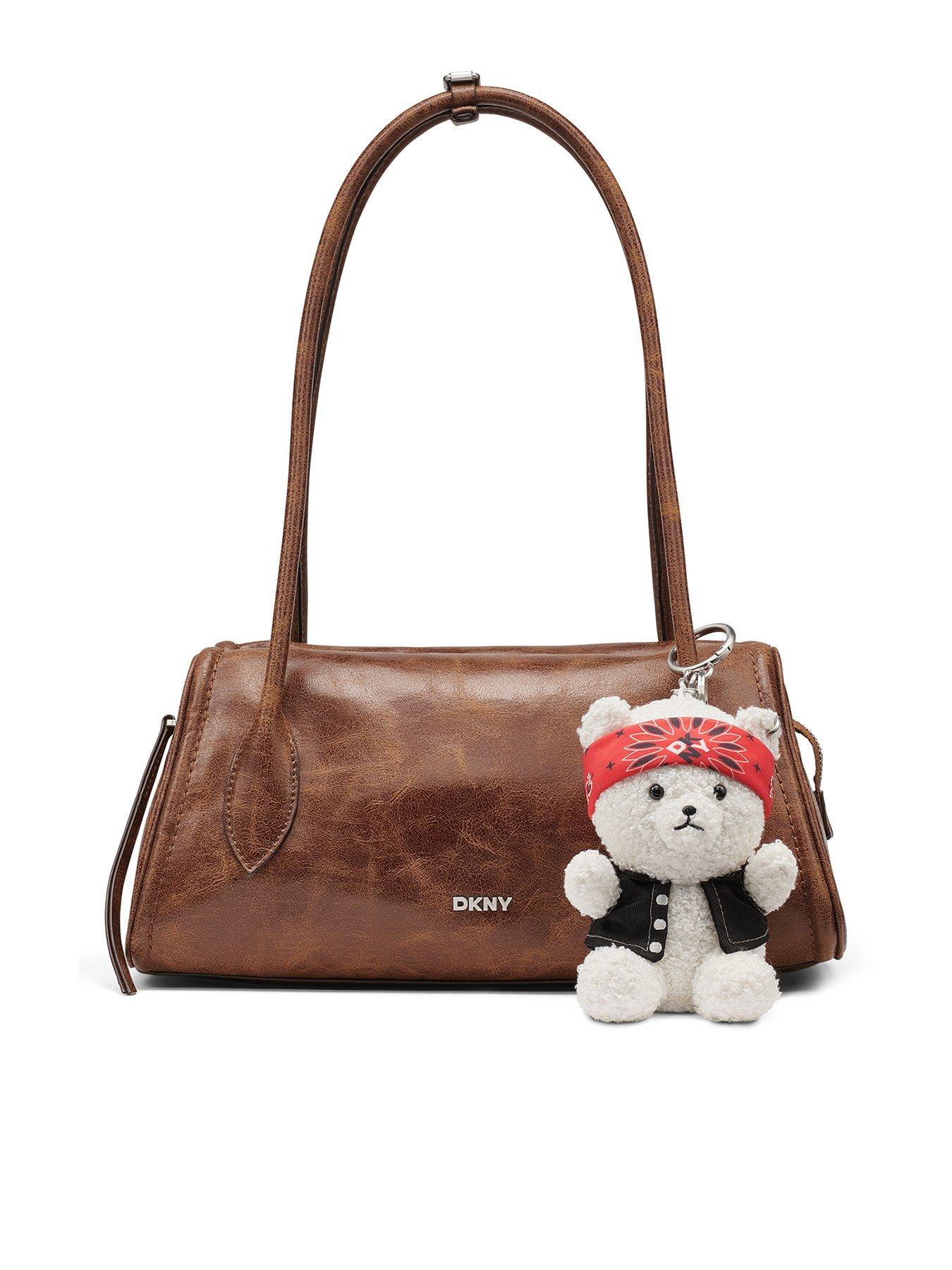 DKNY Amelie Medium Bowling Bag - Brown