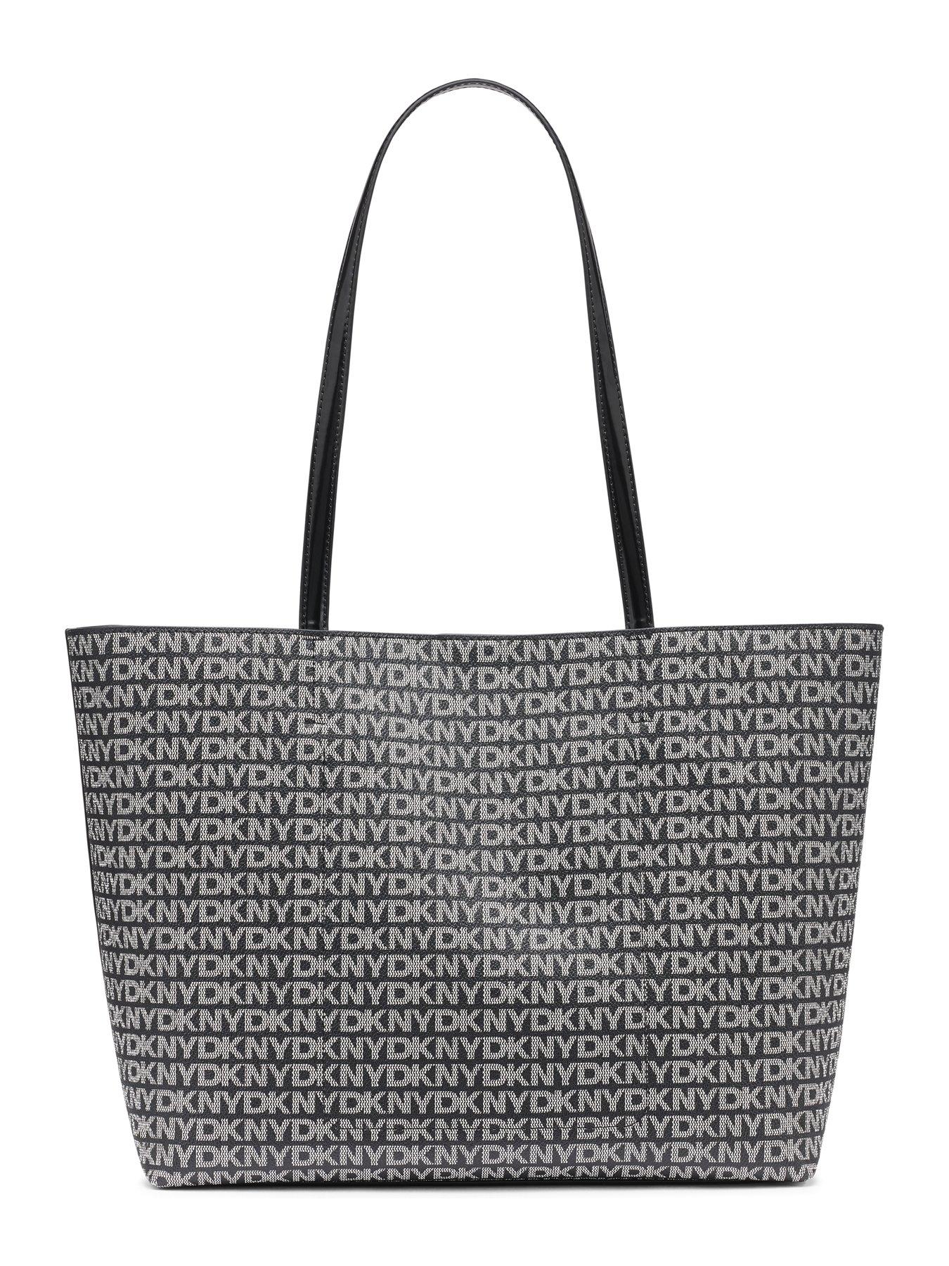 Image 2 of 5 of DKNY Avril Logo Pattern Tote Bag - Black