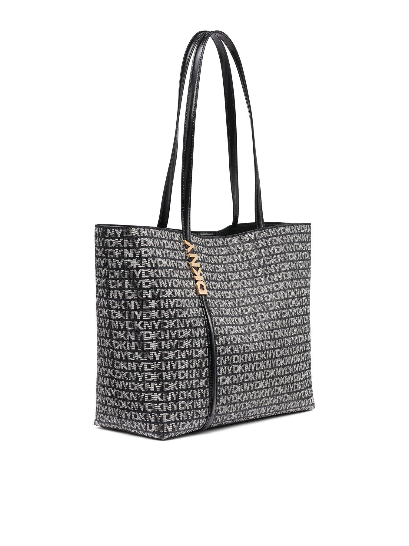 Image 3 of 5 of DKNY Avril Logo Pattern Tote Bag - Black