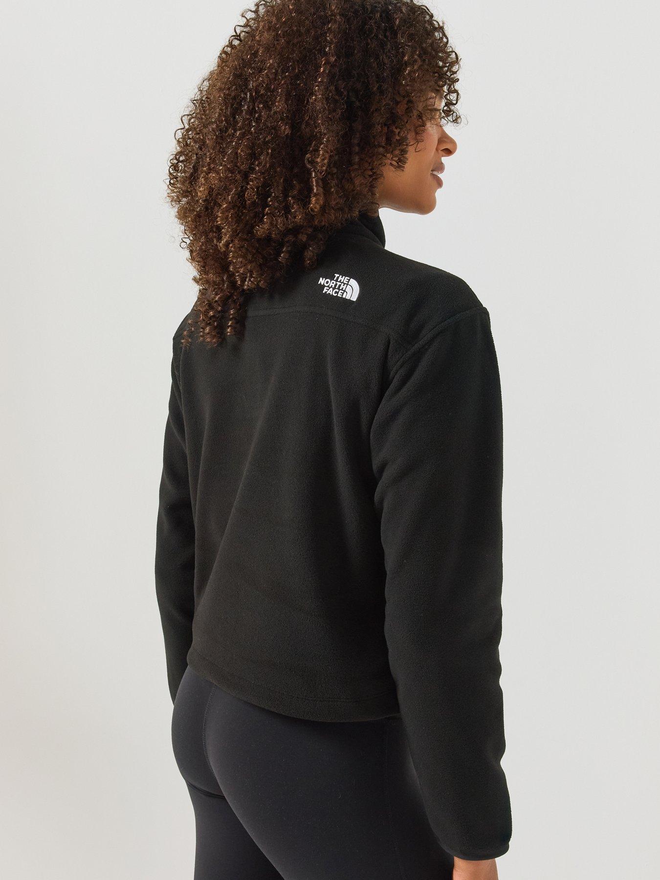 Image 2 of 6 of The North Face Womens 1/4 Zip Adjustable Waist Fleece Jacket - Black