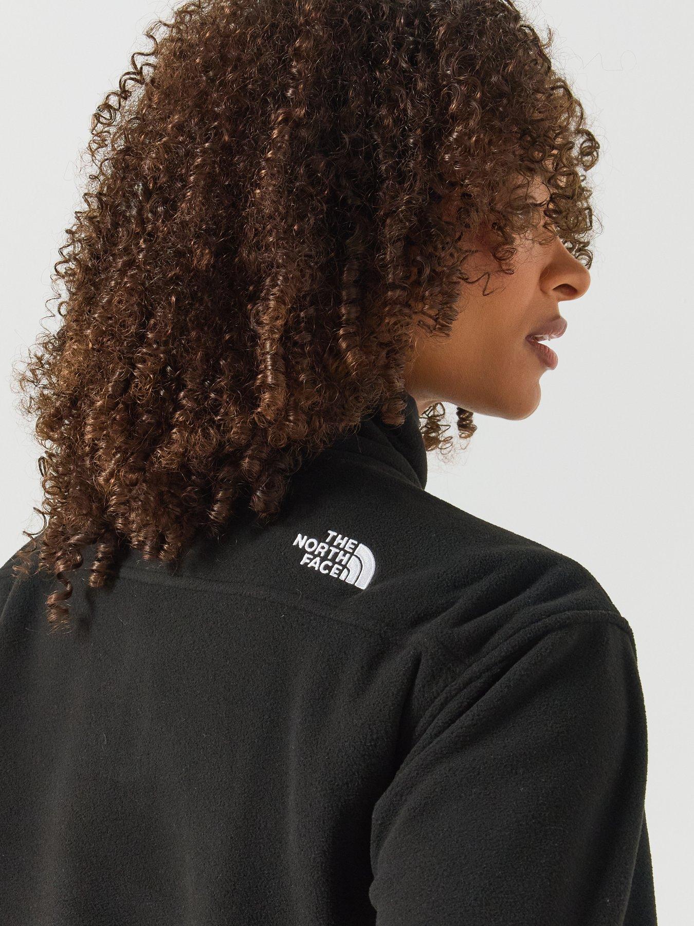 Image 4 of 6 of The North Face Womens 1/4 Zip Adjustable Waist Fleece Jacket - Black