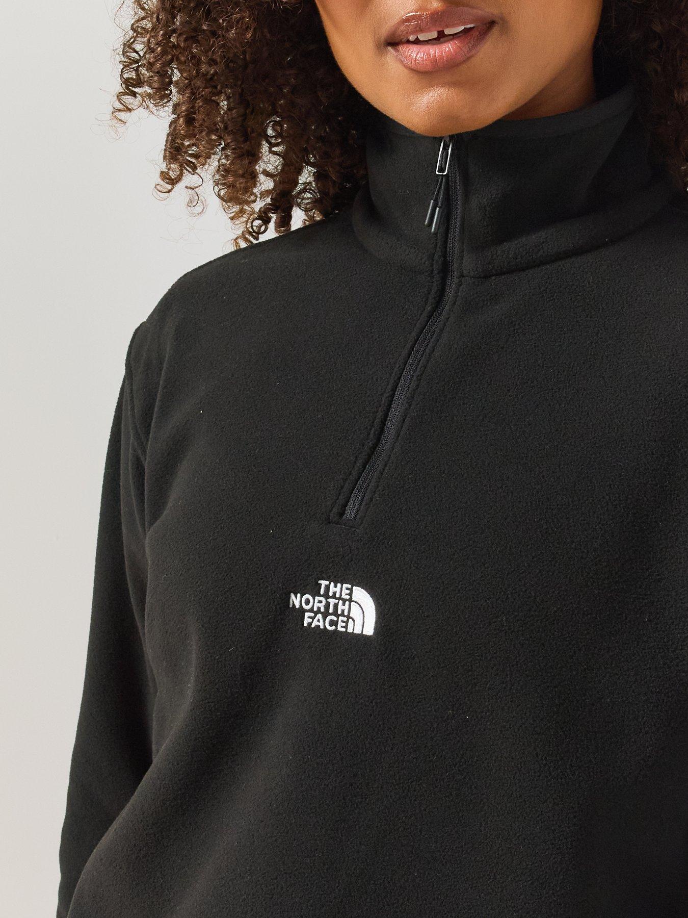 Image 6 of 6 of The North Face Womens 1/4 Zip Adjustable Waist Fleece Jacket - Black