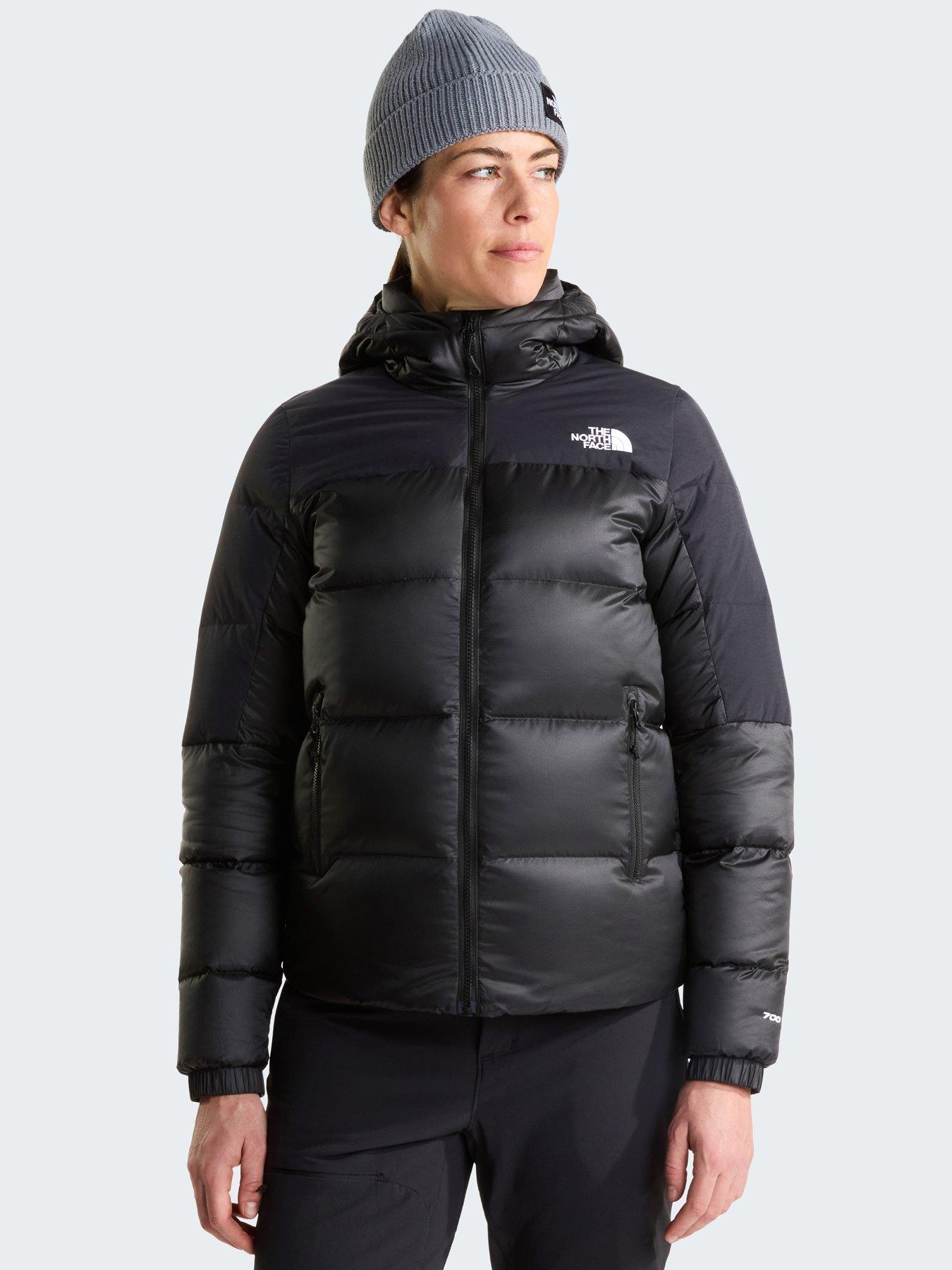 Image 1 of 4 of The North Face Womens Diablo Down 2.0 Hooded Padded Zip Jacket - Black