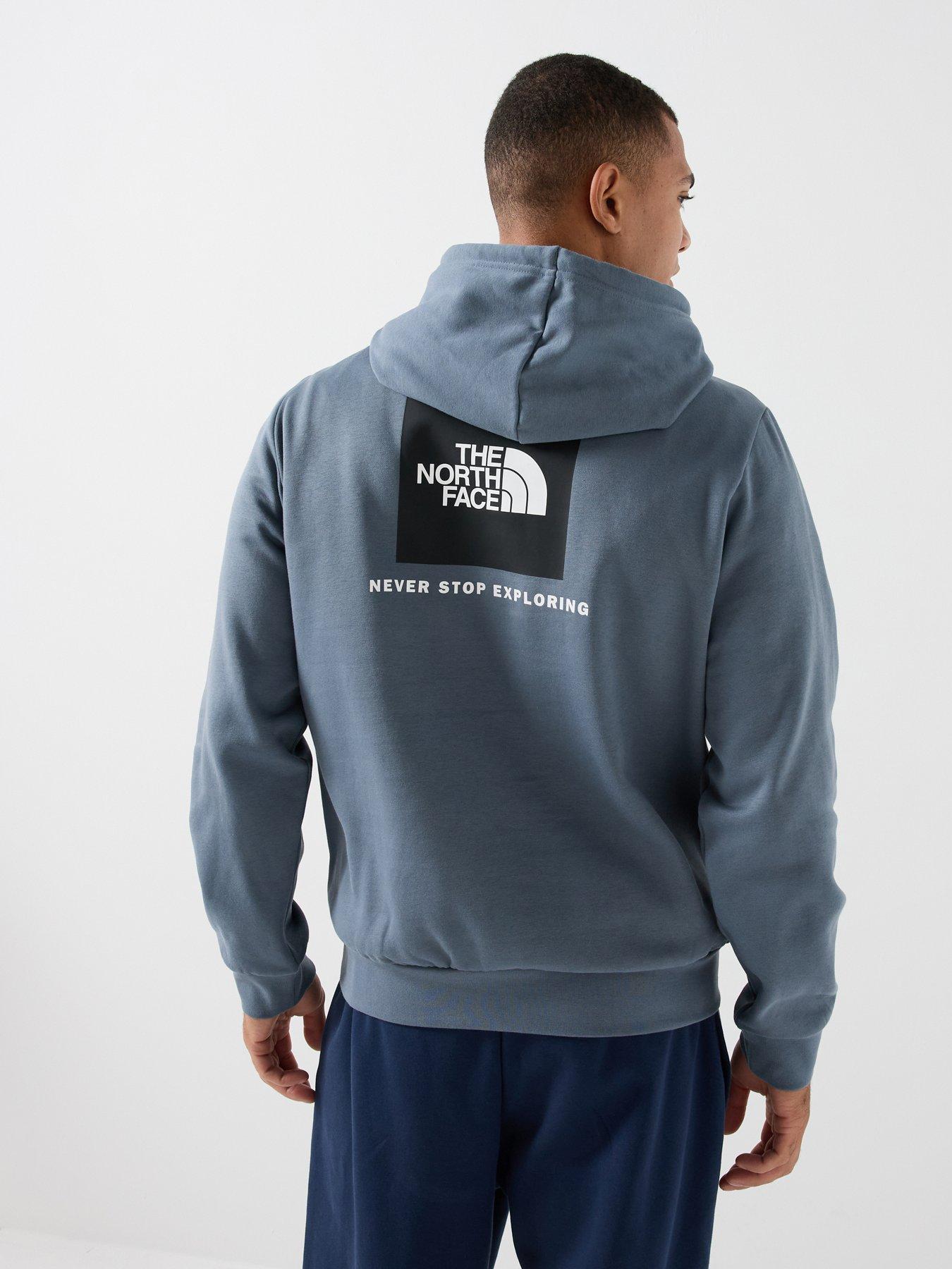 The North Face Men's Evolution Box Logo Hoodie - Blue
