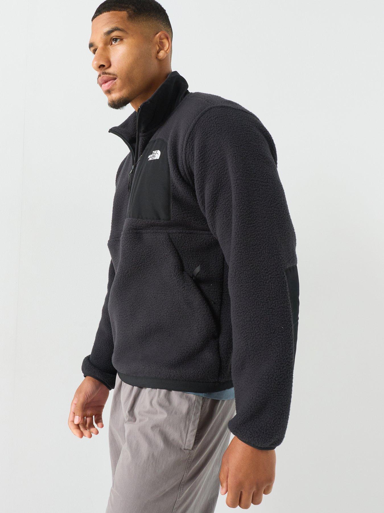 Image 5 of 6 of The North Face Mens Yumiori Off Peak Relaxed Fit Half Zip Fleece - Black