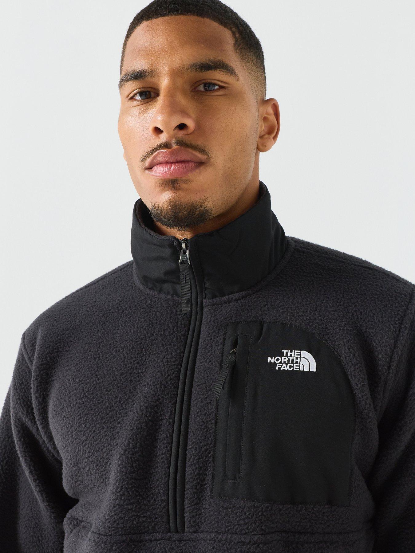 Image 6 of 6 of The North Face Mens Yumiori Off Peak Relaxed Fit Half Zip Fleece - Black