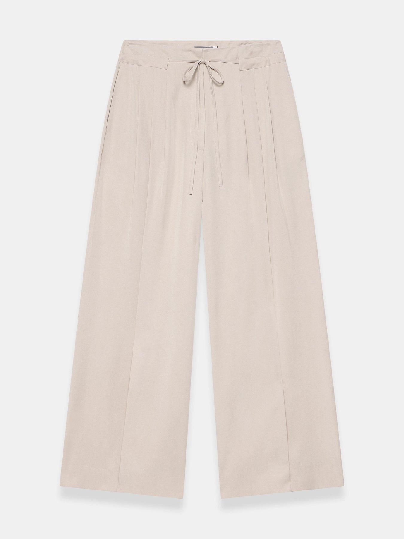 Image 5 of 6 of Mint Velvet Taupe Pleat&nbsp;Trouser - Cream