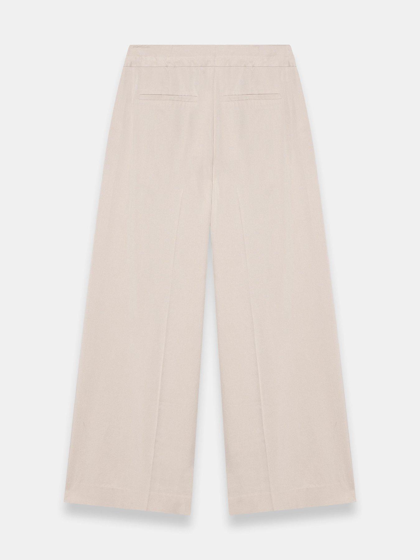 Image 6 of 6 of Mint Velvet Taupe Pleat&nbsp;Trouser - Cream