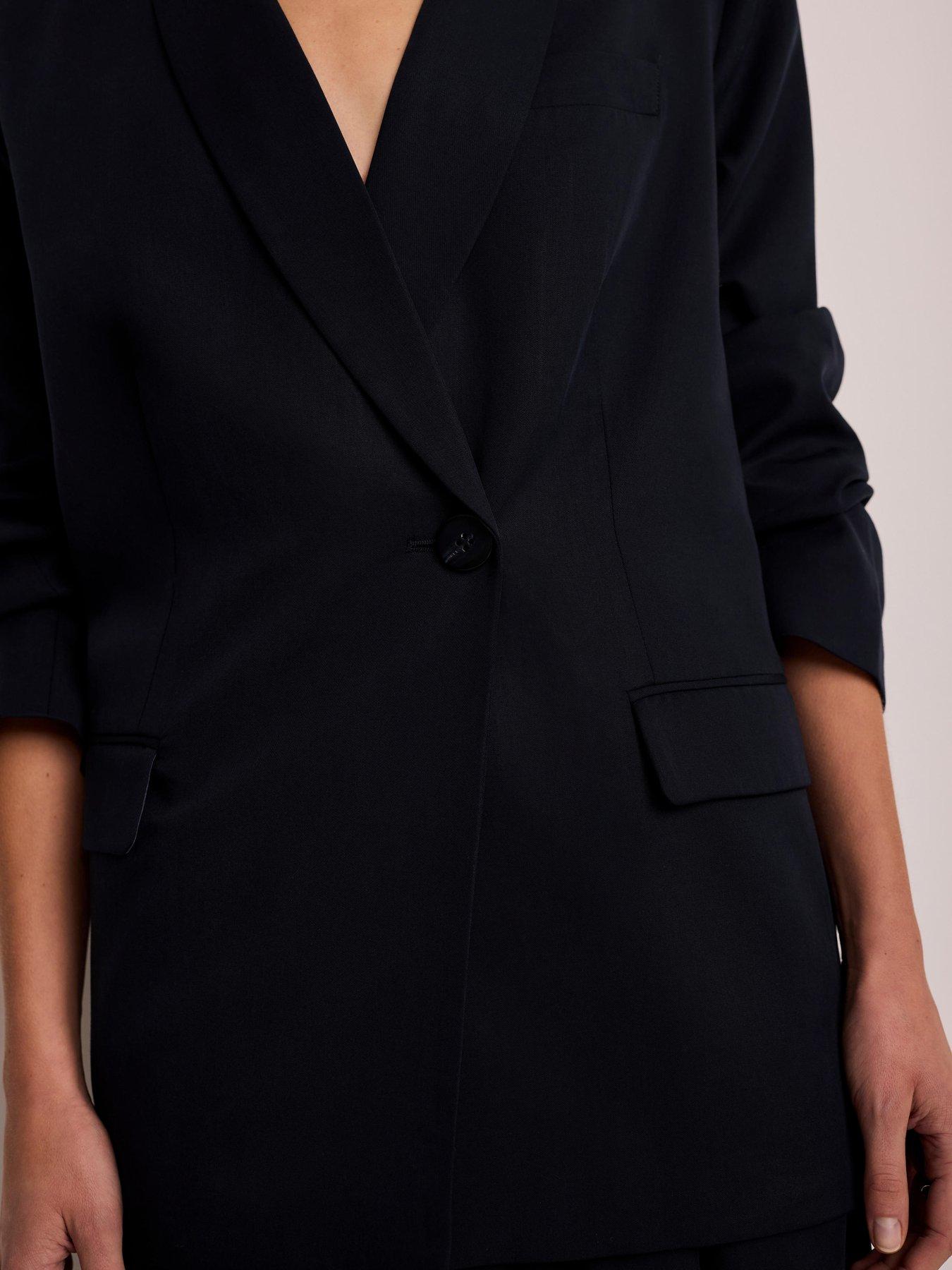 Image 4 of 6 of Mint Velvet Navy Relaxed Blazer - Blue