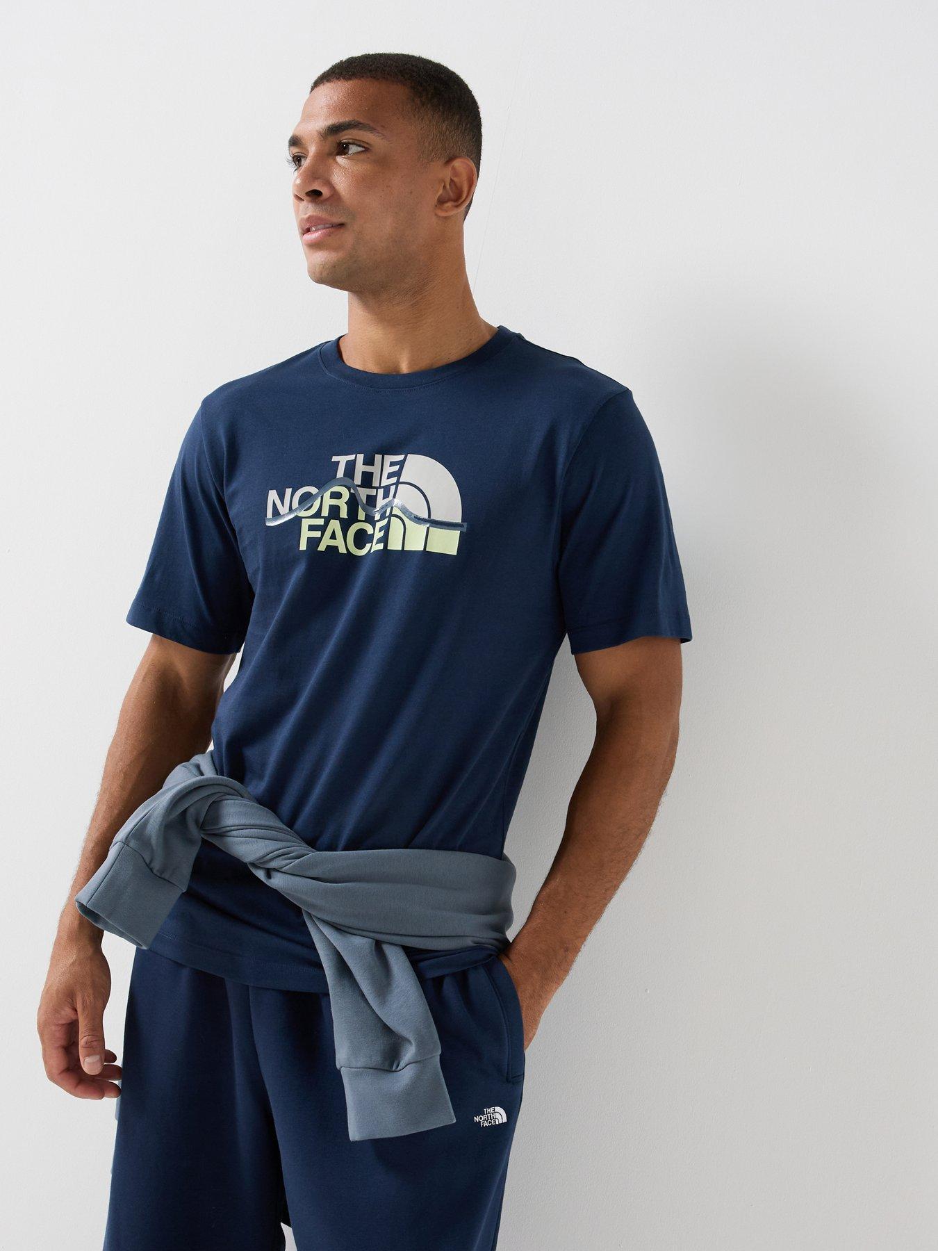 The North Face Mens Mountain Line Graphic T-Shirt - Navy